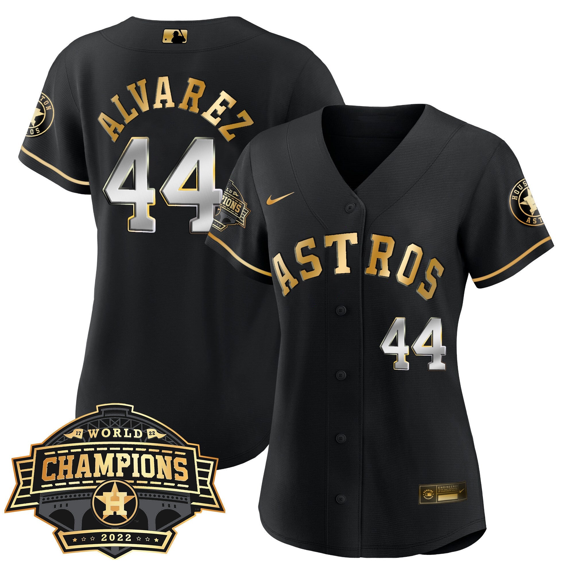 Women’s Houston 2022 World Series Champions Patch Limited Jersey
