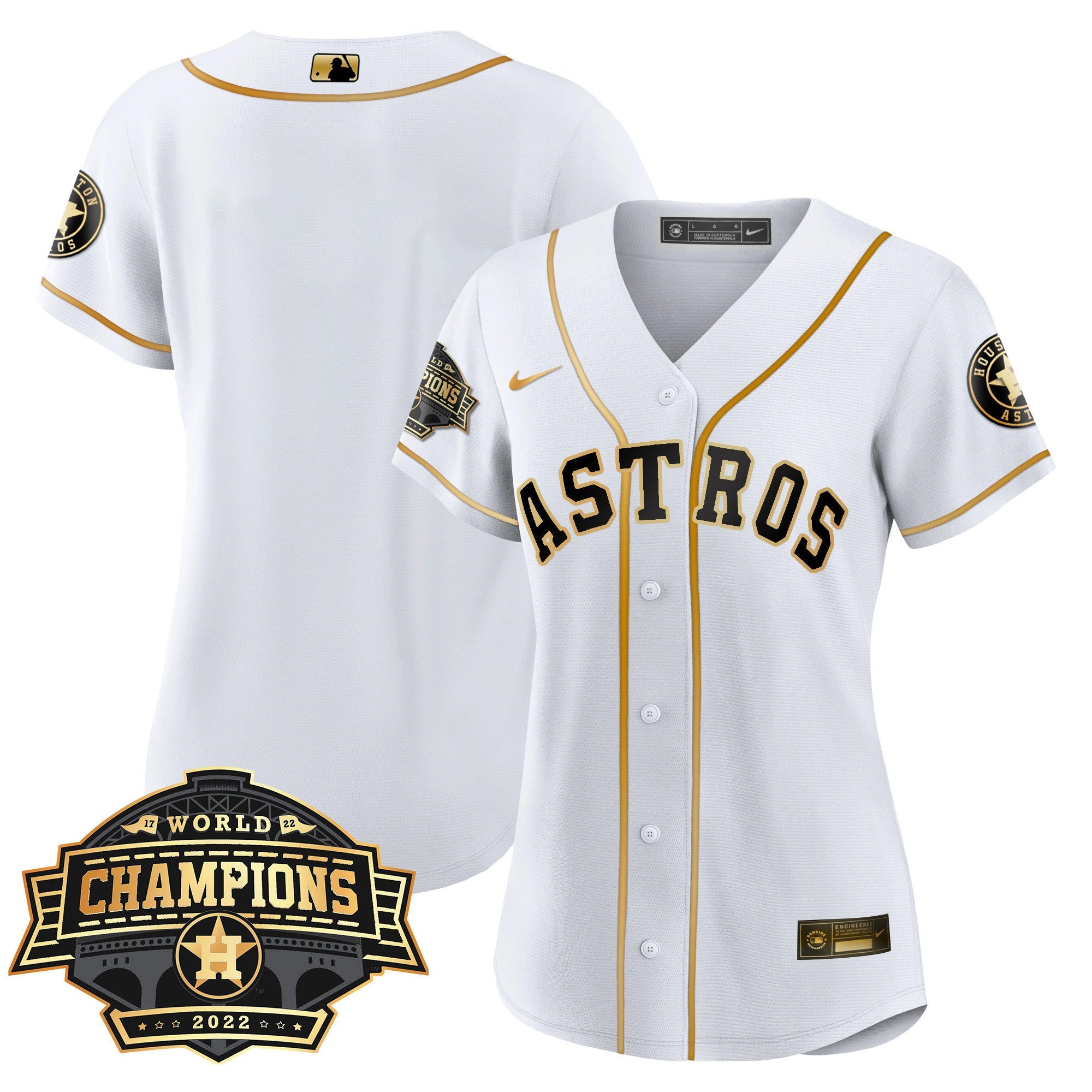 Women’s Houston 2022 World Series Champions Patch Limited Jersey