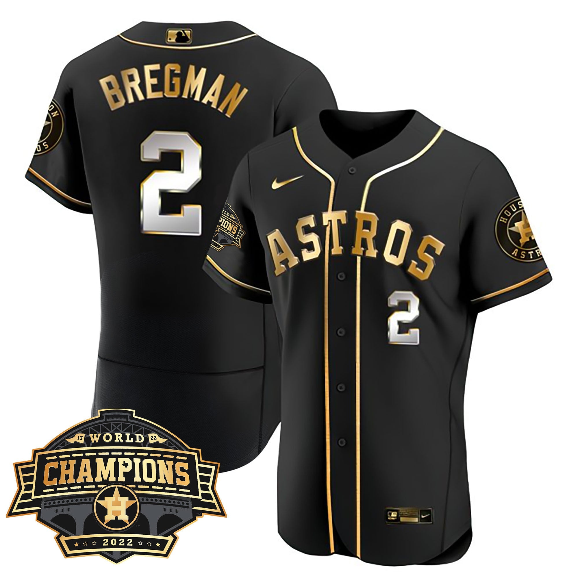 Women’s Houston 2022 World Series Champions Patch Limited Jersey