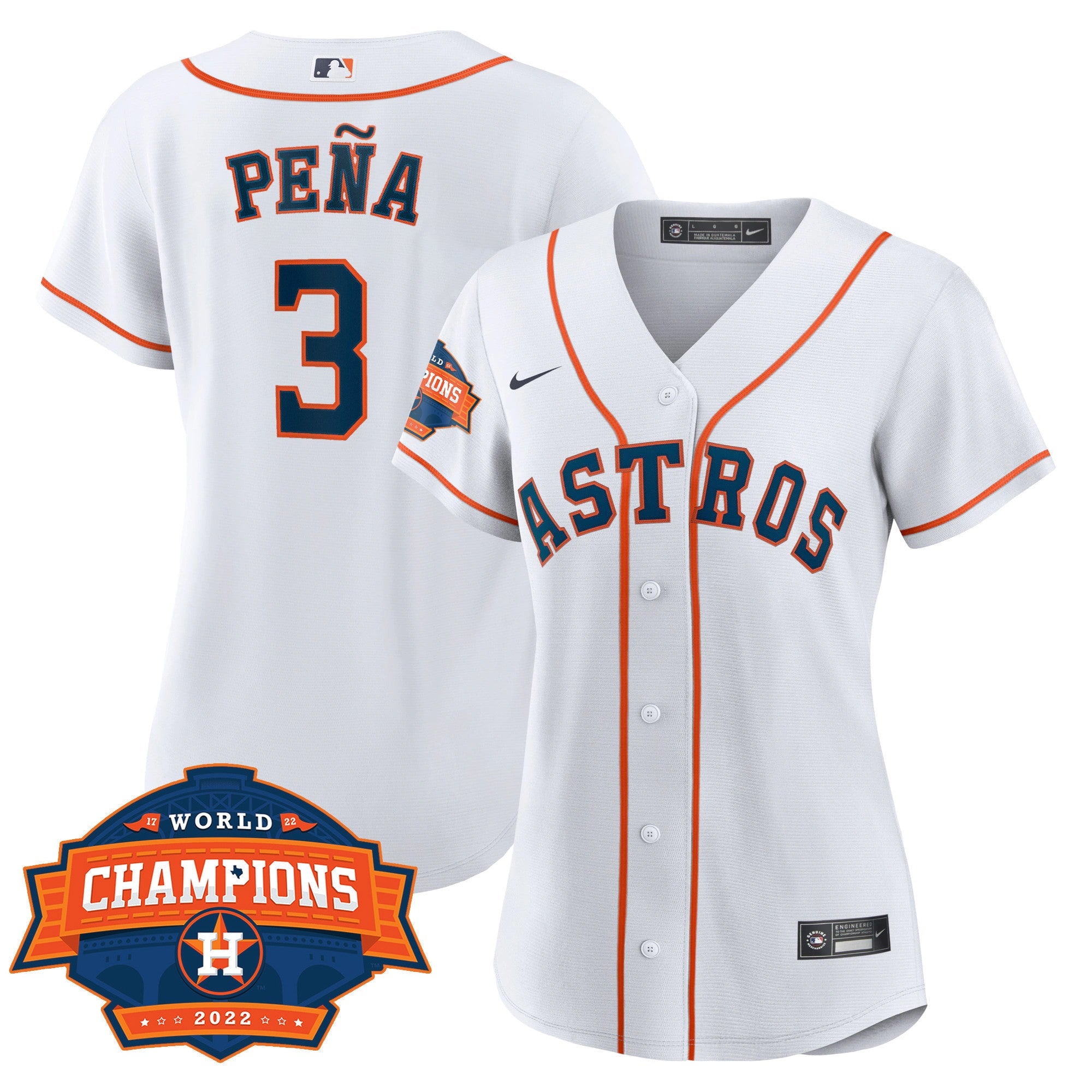 Women’s Houston 2022 World Series Champions Patch Limited Jersey