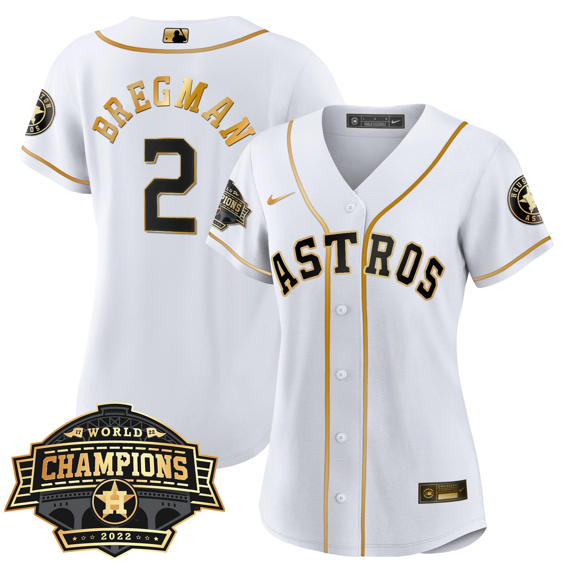 Women’s Houston 2022 World Series Champions Patch Limited Jersey