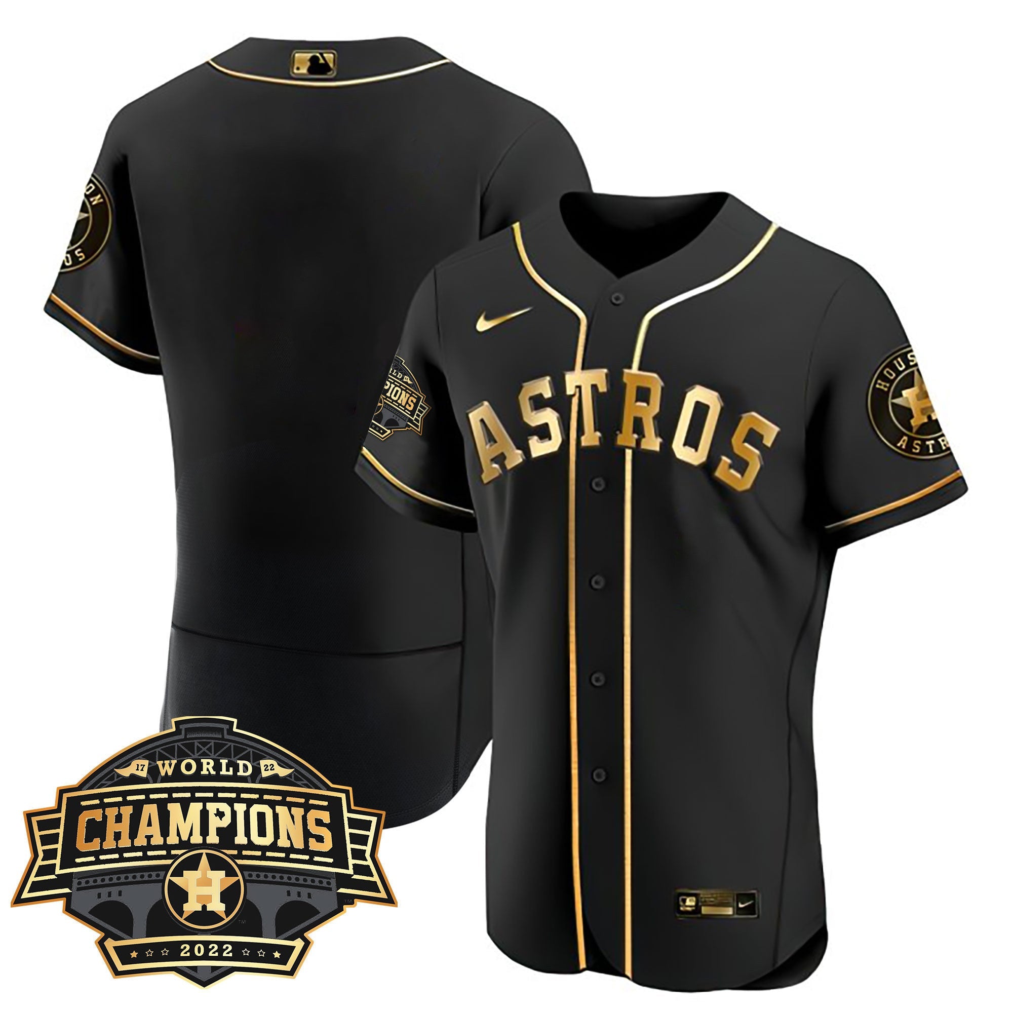Women’s Houston 2022 World Series Champions Patch Limited Jersey