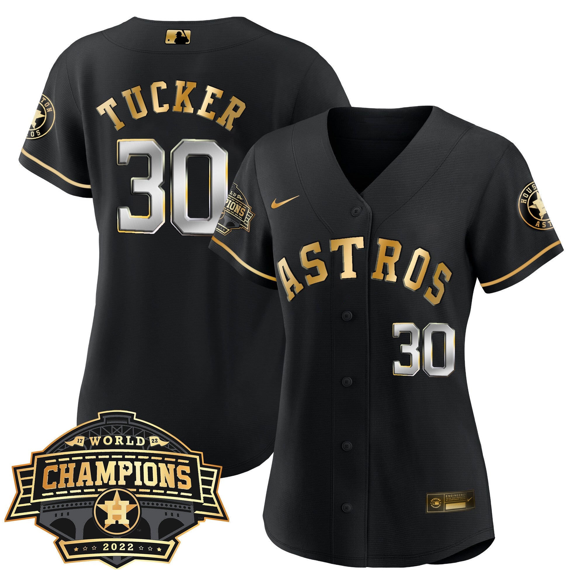 Women’s Houston 2022 World Series Champions Patch Limited Jersey
