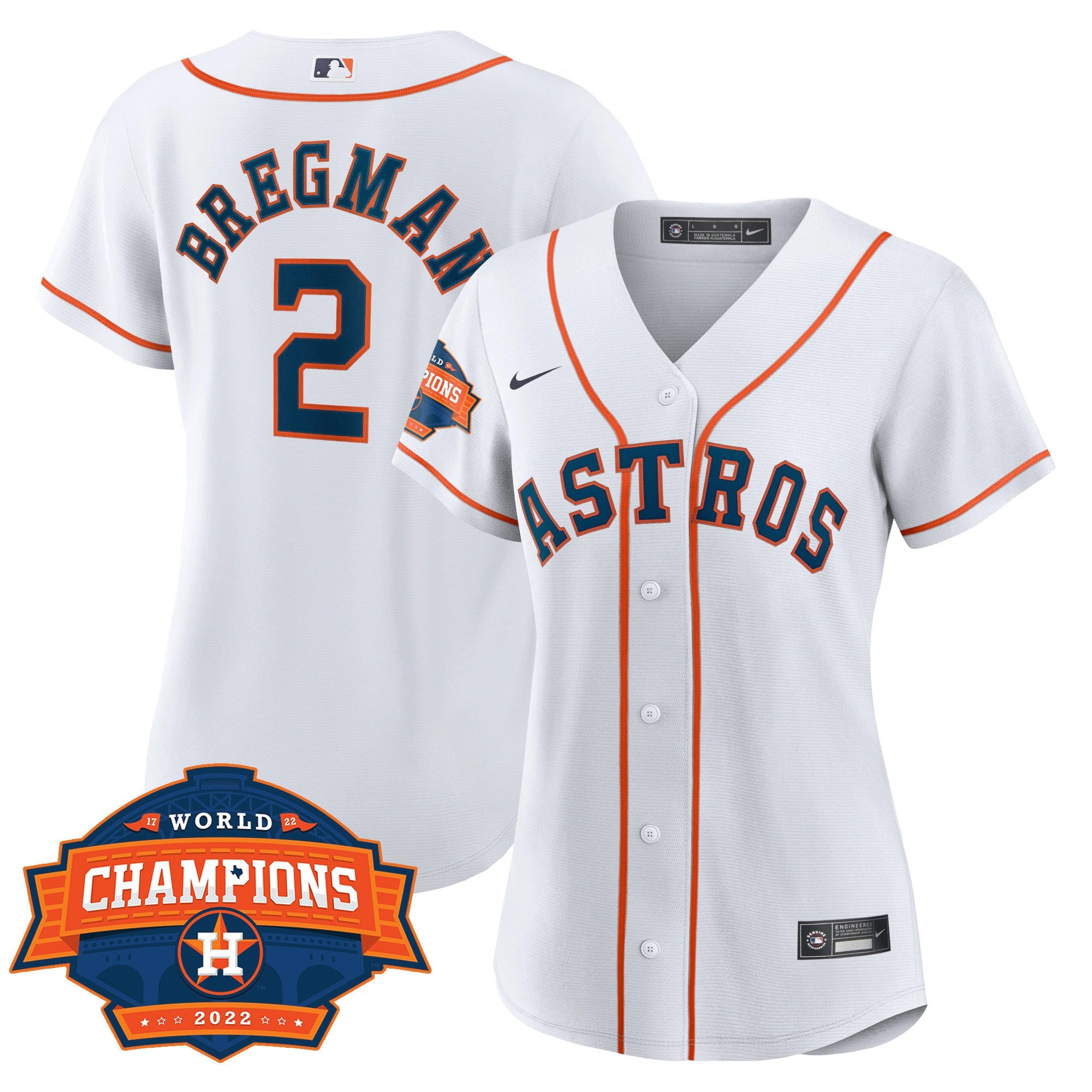 Women’s Houston 2022 World Series Champions Patch Limited Jersey