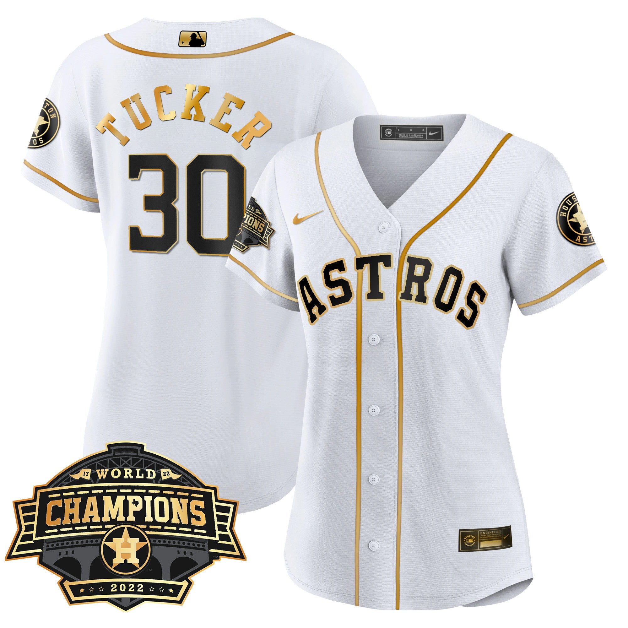 Women’s Houston 2022 World Series Champions Patch Limited Jersey