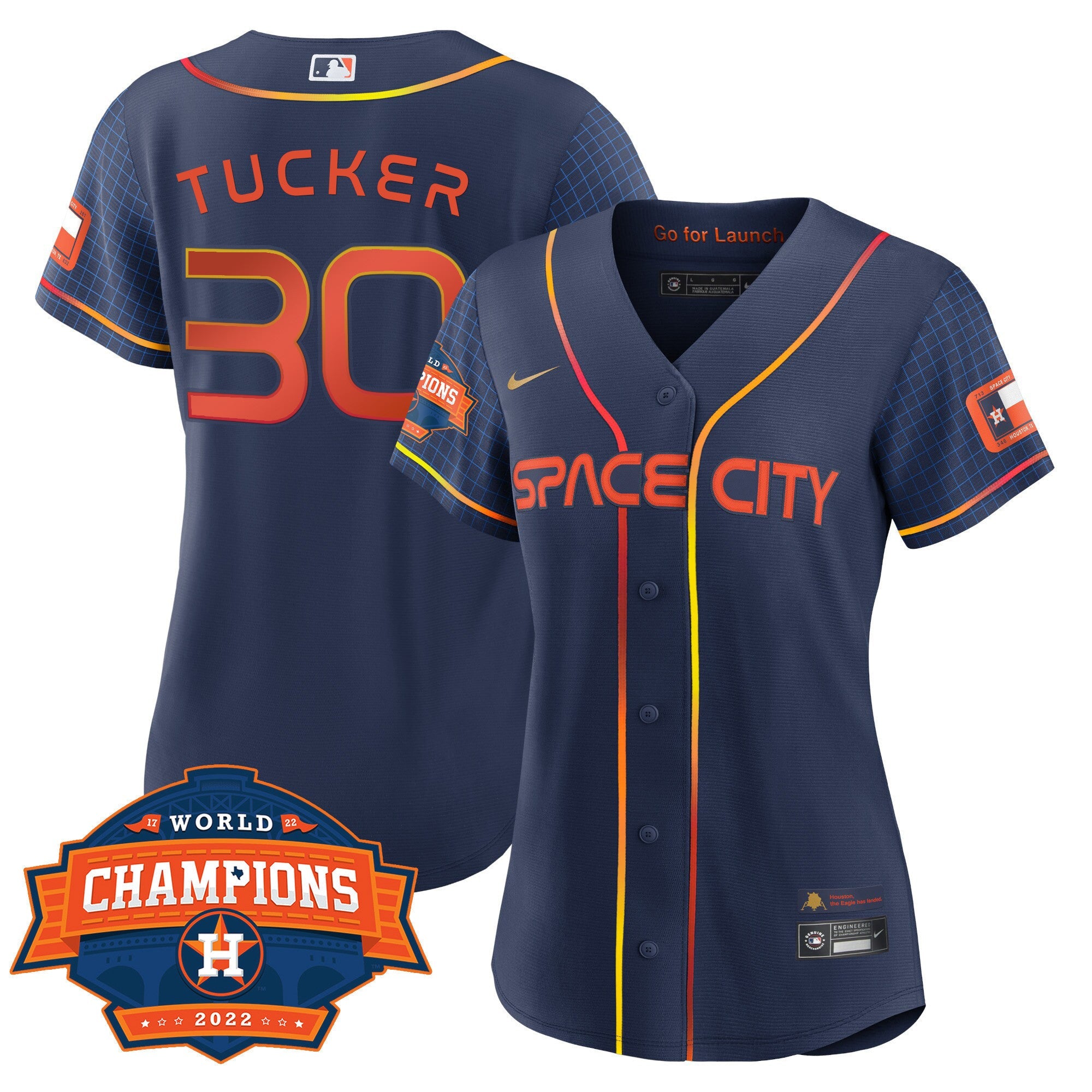 Women’s Houston 2022 World Series Champions Patch Limited Jersey