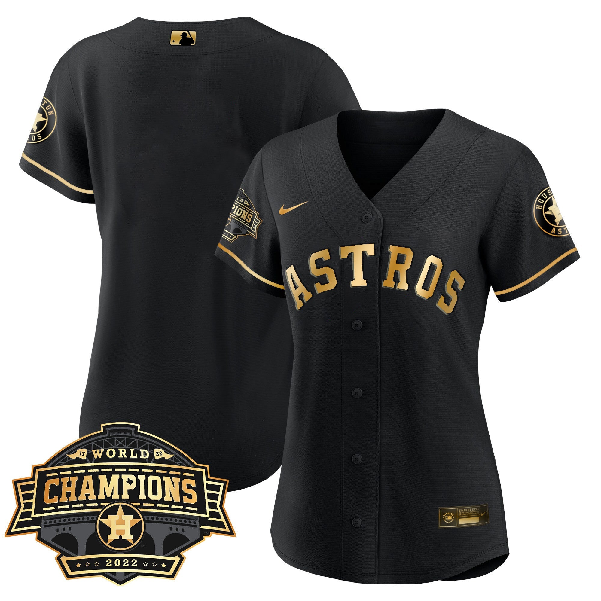 Women’s Houston 2022 World Series Champions Patch Limited Jersey