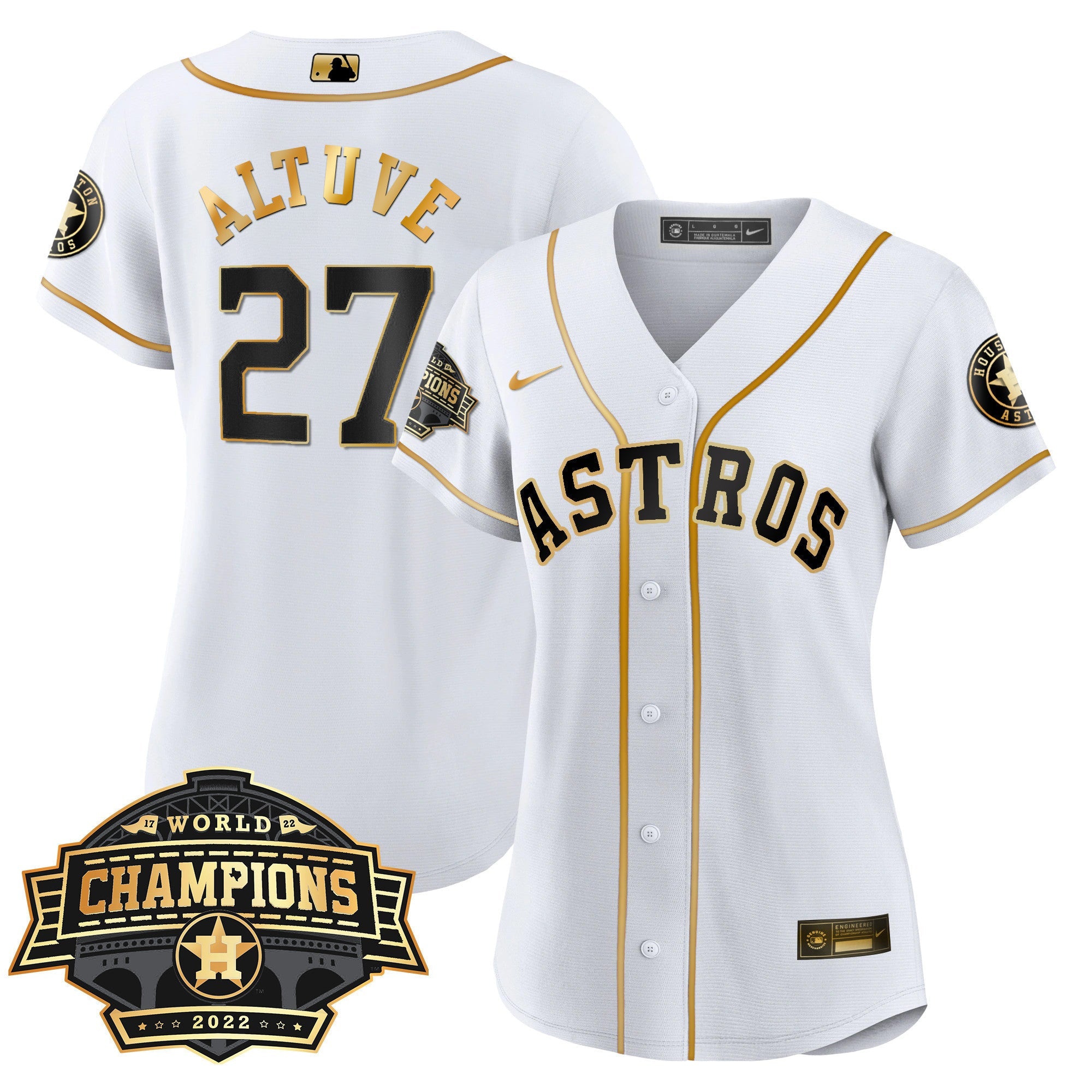 Women’s Houston 2022 World Series Champions Patch Limited Jersey