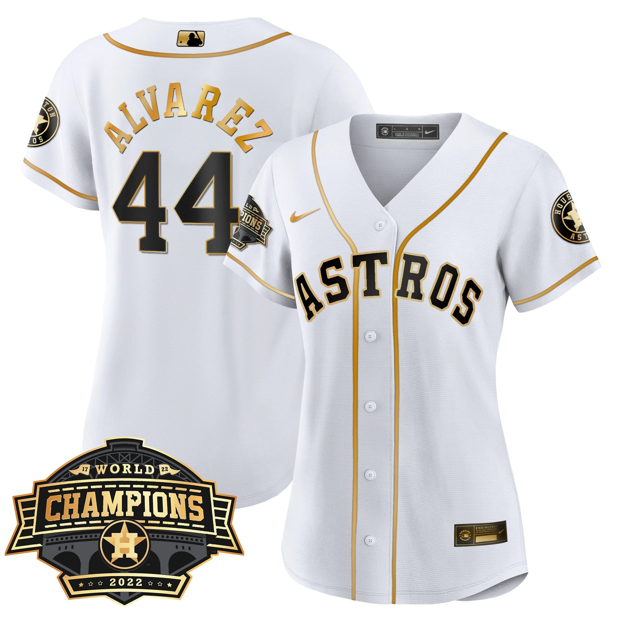 Women’s Houston 2022 World Series Champions Patch Limited Jersey