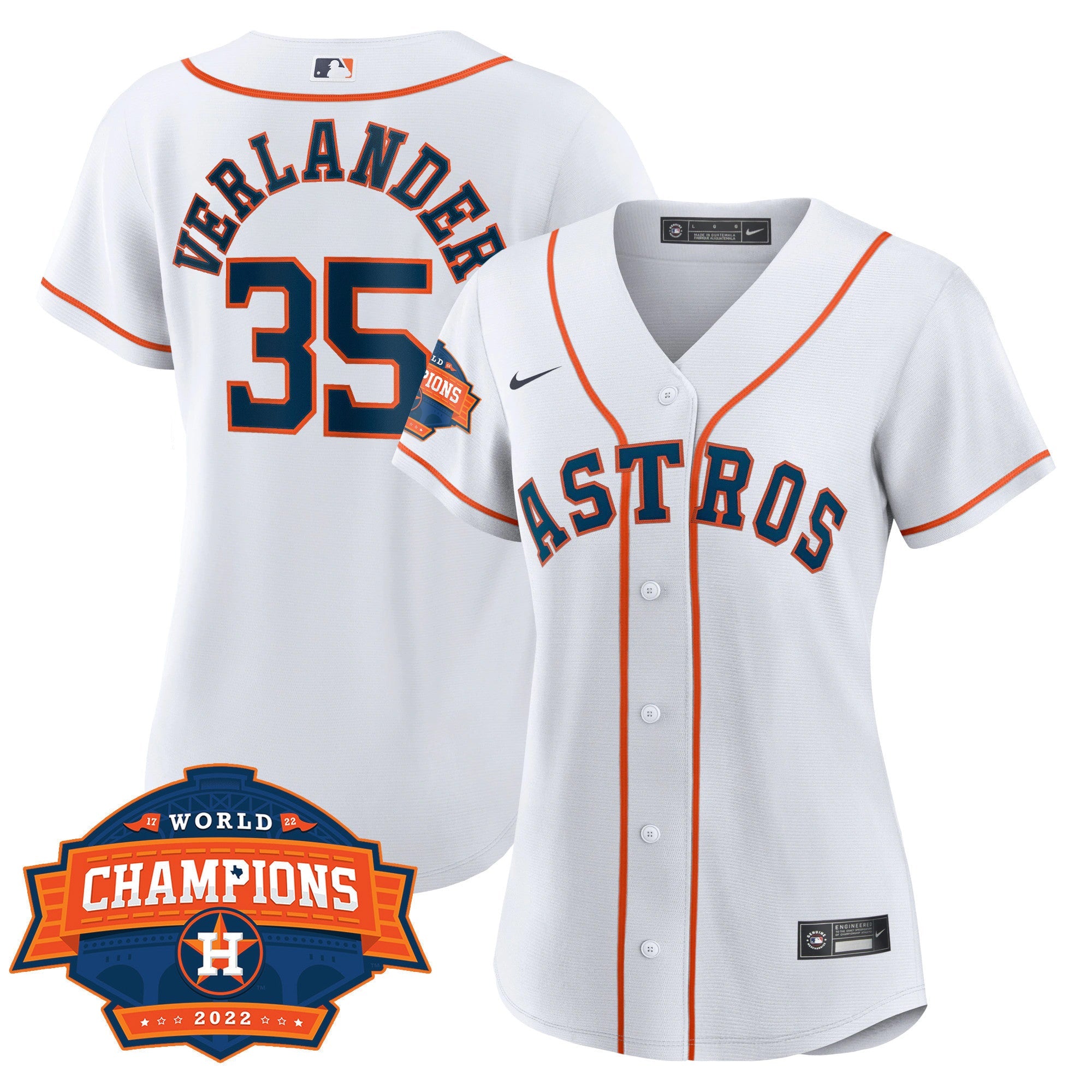 Women’s Houston 2022 World Series Champions Patch Limited Jersey