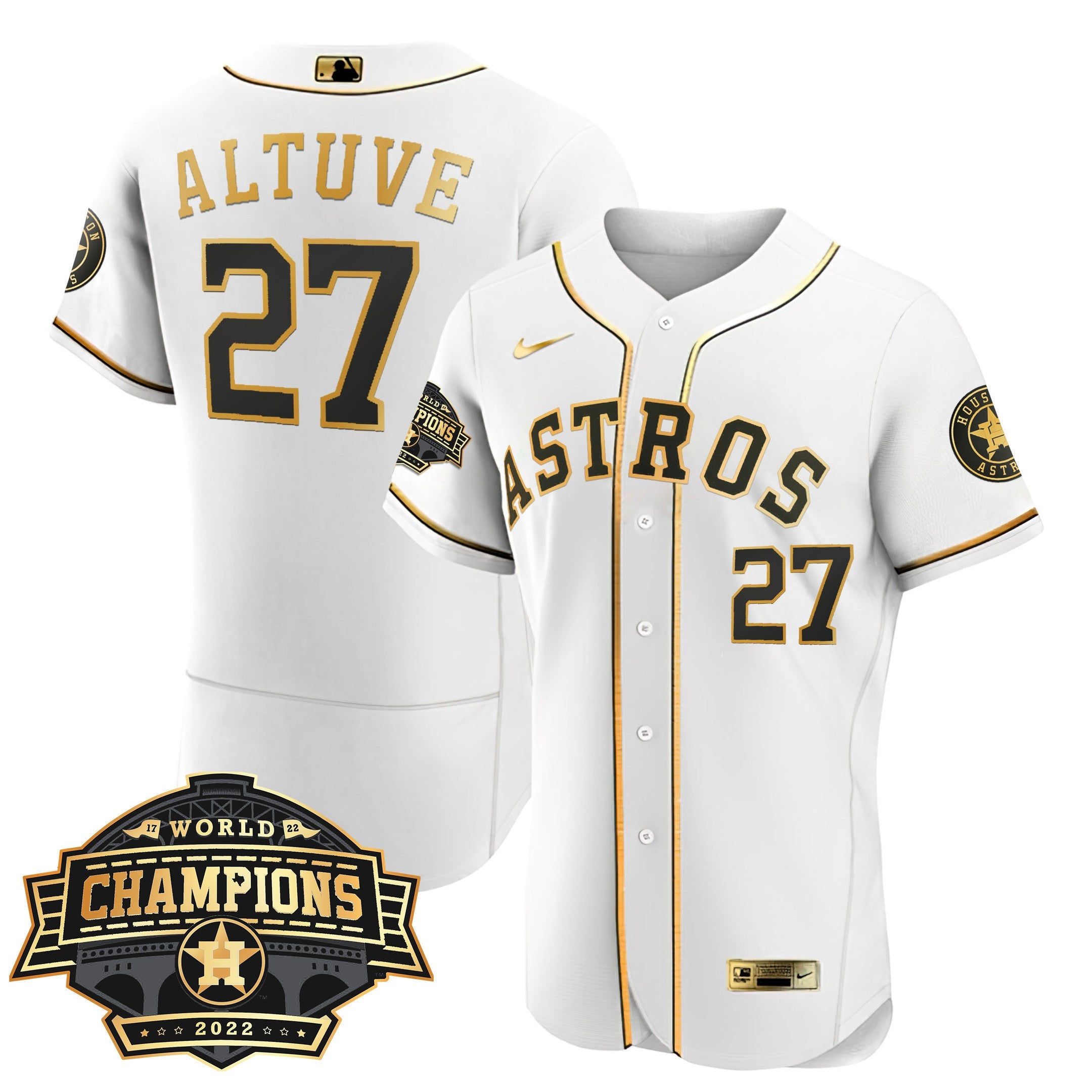 Women’s Houston 2022 World Series Champions Patch Limited Jersey