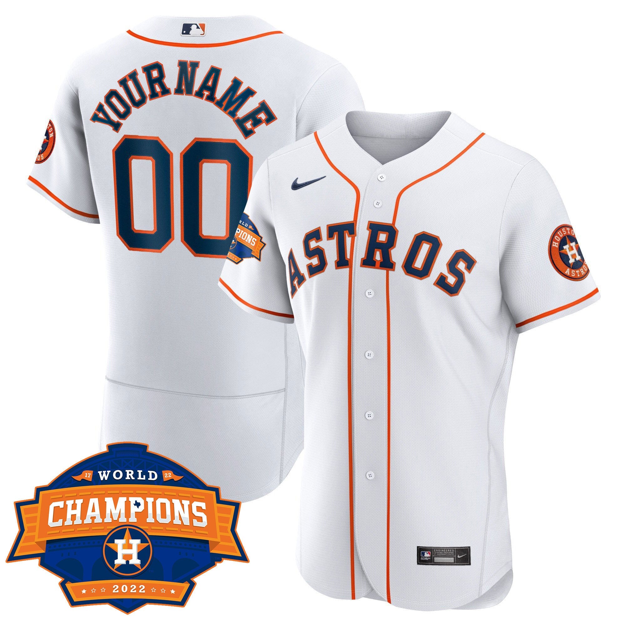 Houston 2022 Champions Limited Custom Name And Number Jersey