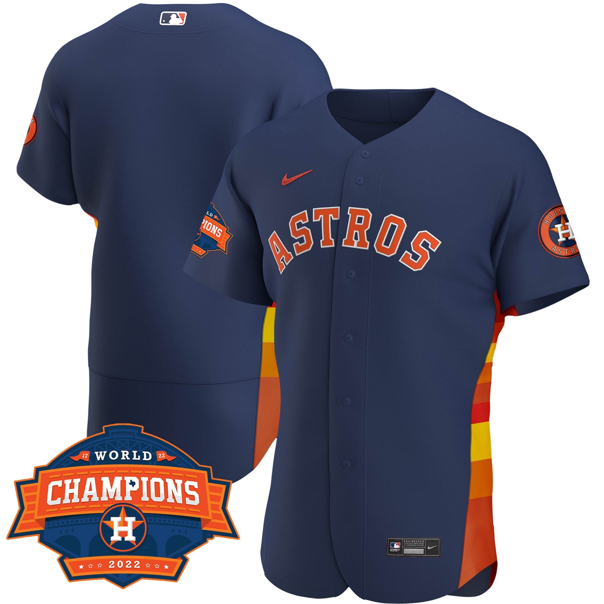 Men’s Houston Alternate Navy 2022 Champions Limited Player Jersey