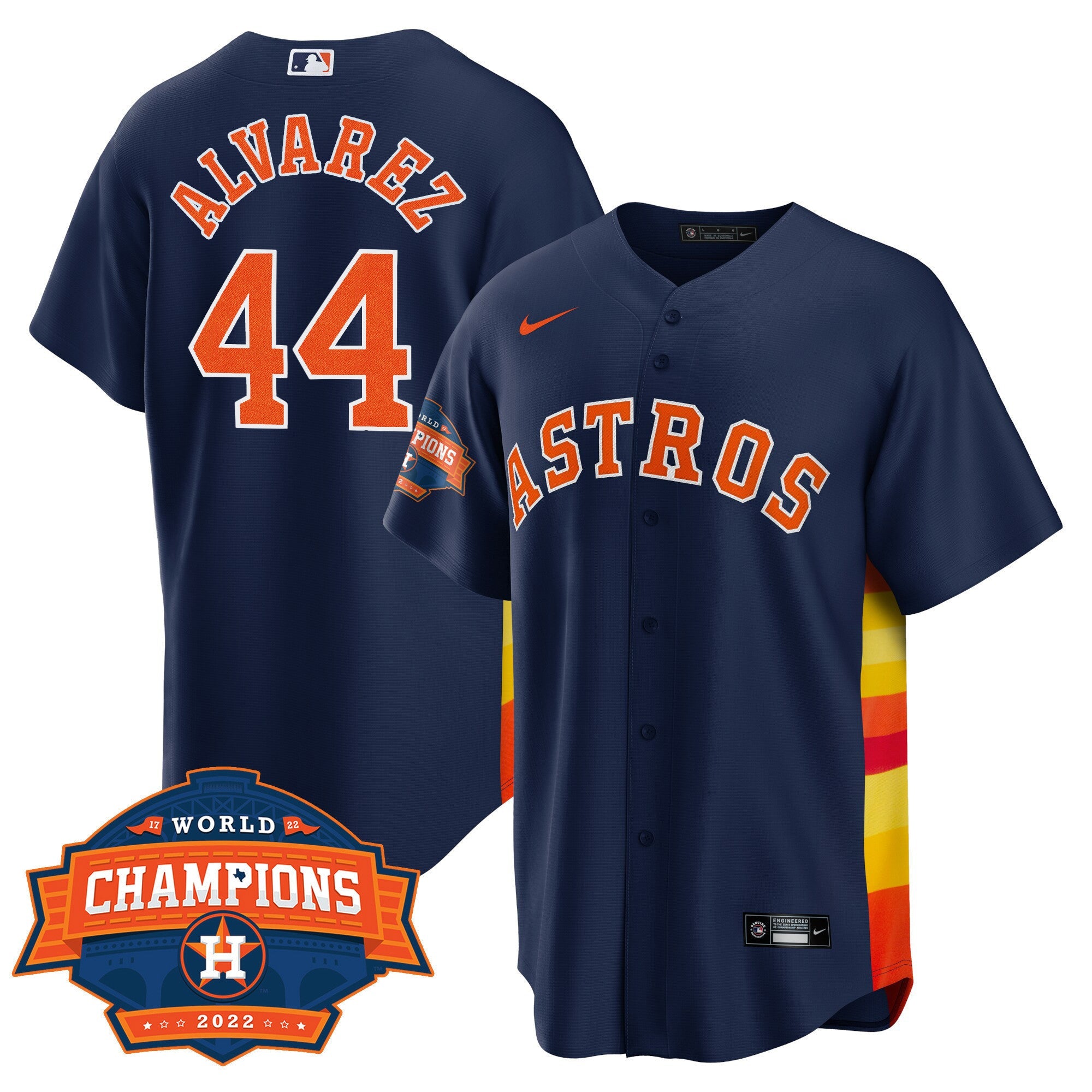 Men’s Houston Alternate Navy 2022 Champions Limited Player Jersey