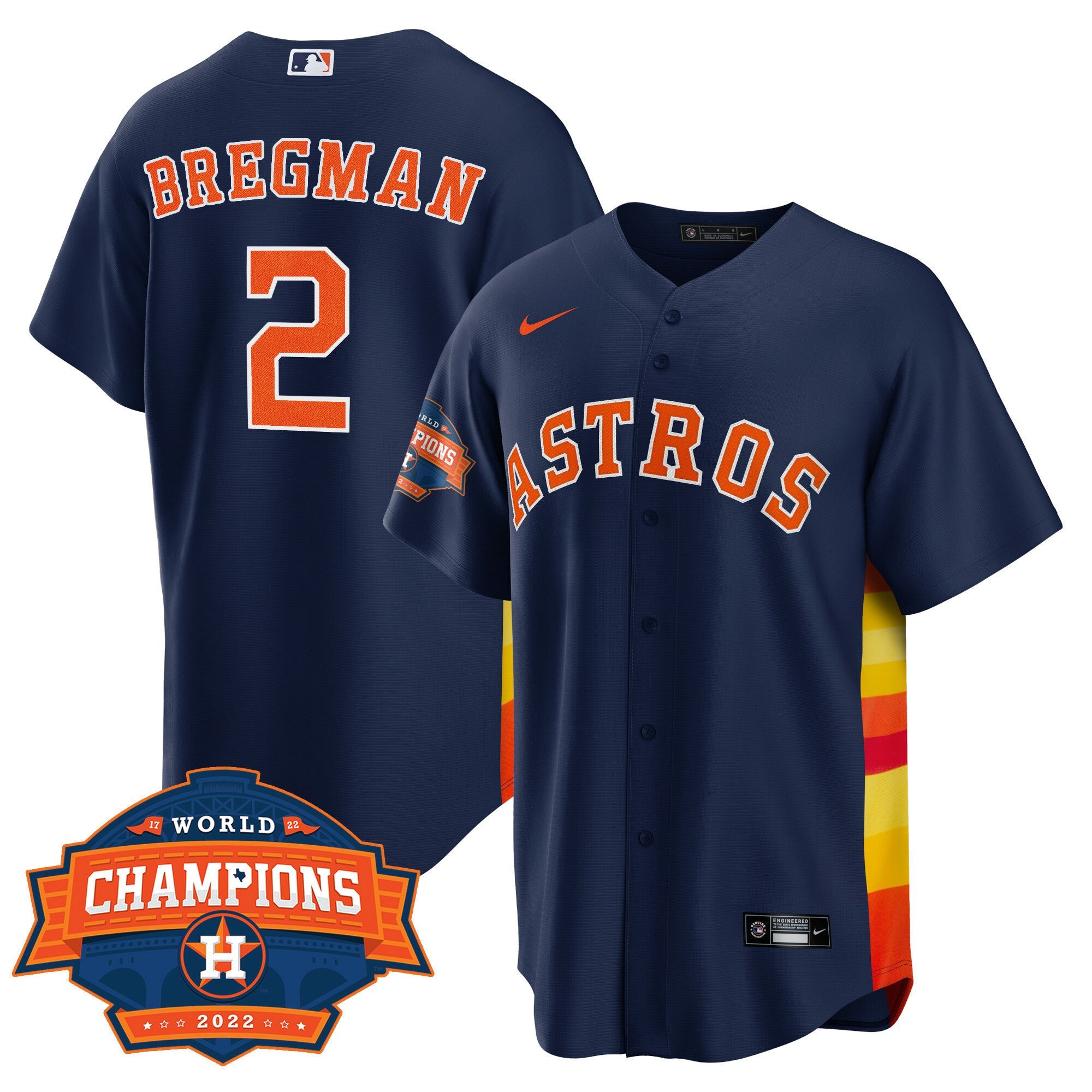 Men’s Houston Alternate Navy 2022 Champions Limited Player Jersey