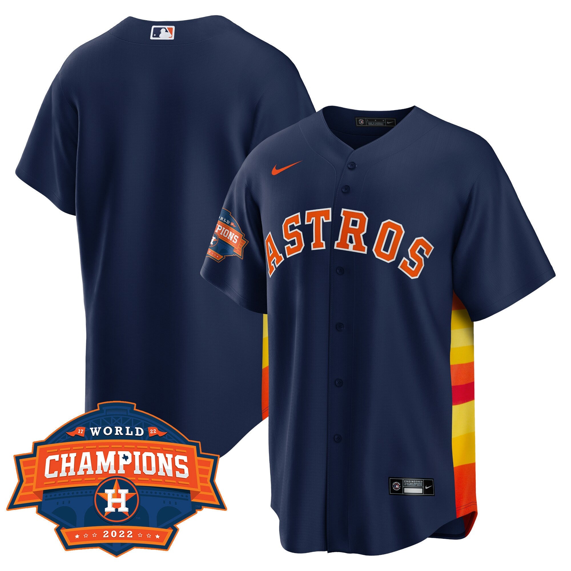 Men’s Houston Alternate Navy 2022 Champions Limited Player Jersey