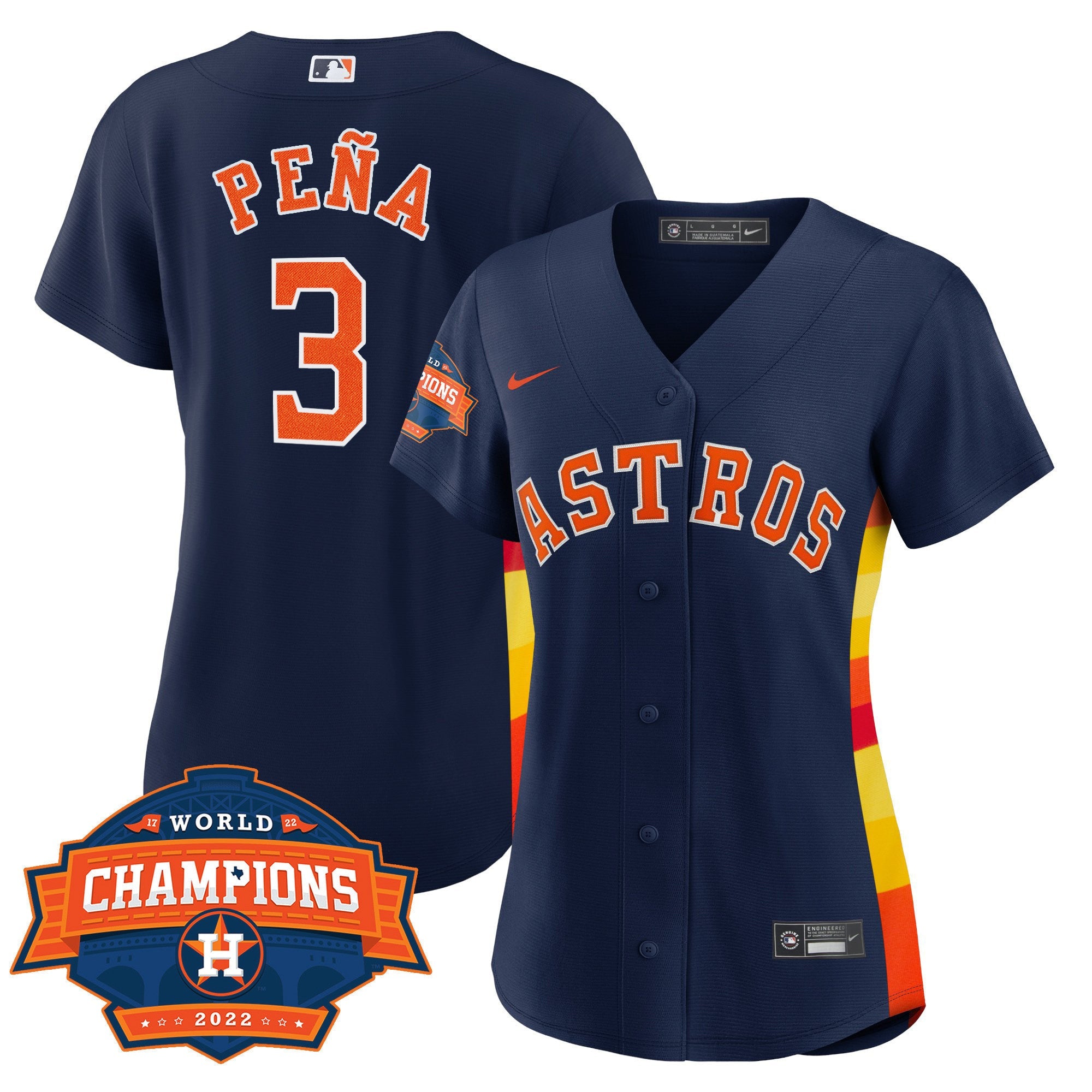 Women’s Houston Alternate Navy 2022 Champions Limited Player Jersey