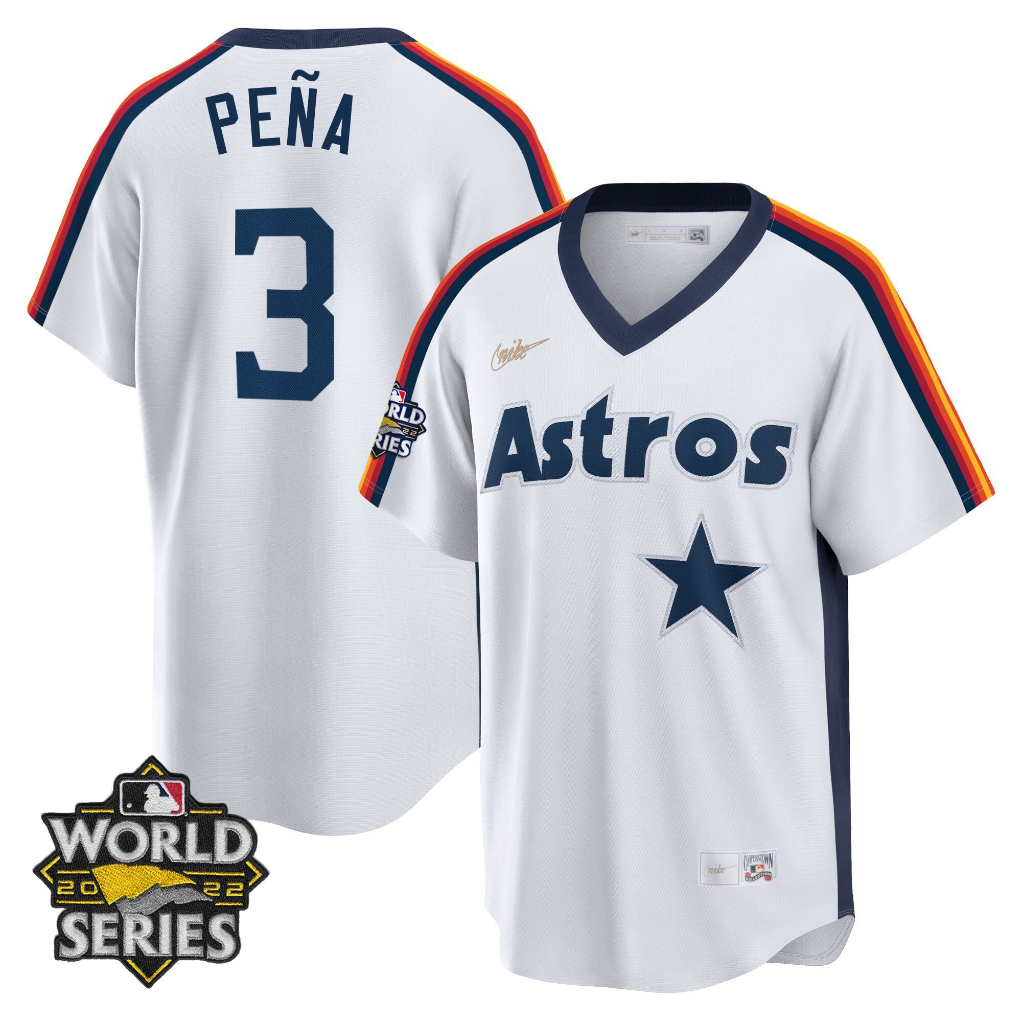 Houston Home Cooperstown 2022 World Series Player Jersey
