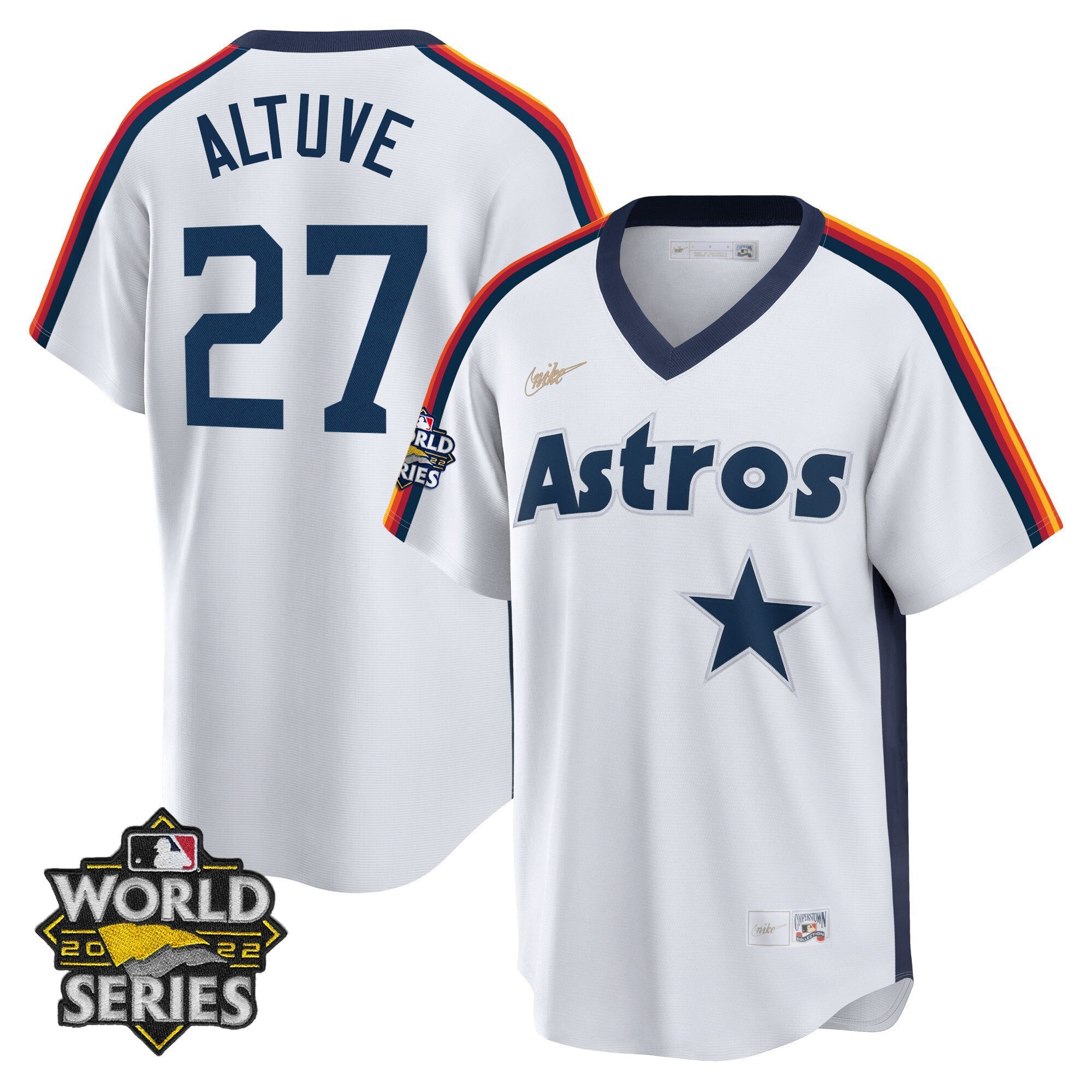 Houston Home Cooperstown 2022 World Series Player Jersey