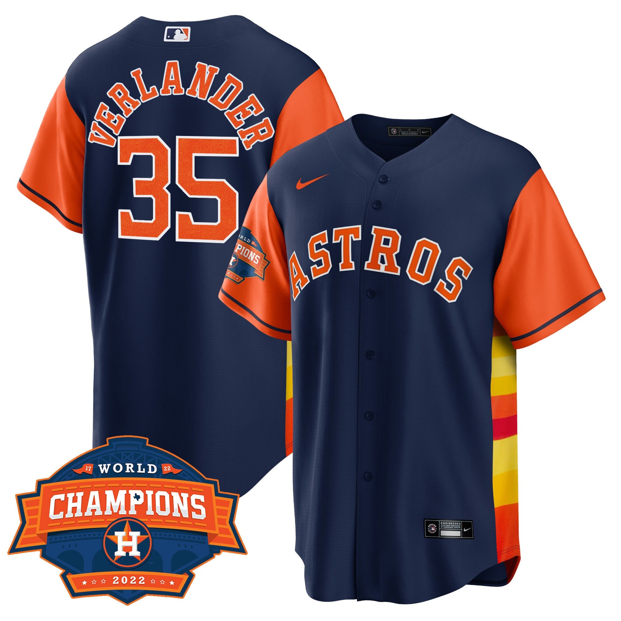Men’s Houston Cool Base Split 2022 Champions Limited Player Jersey