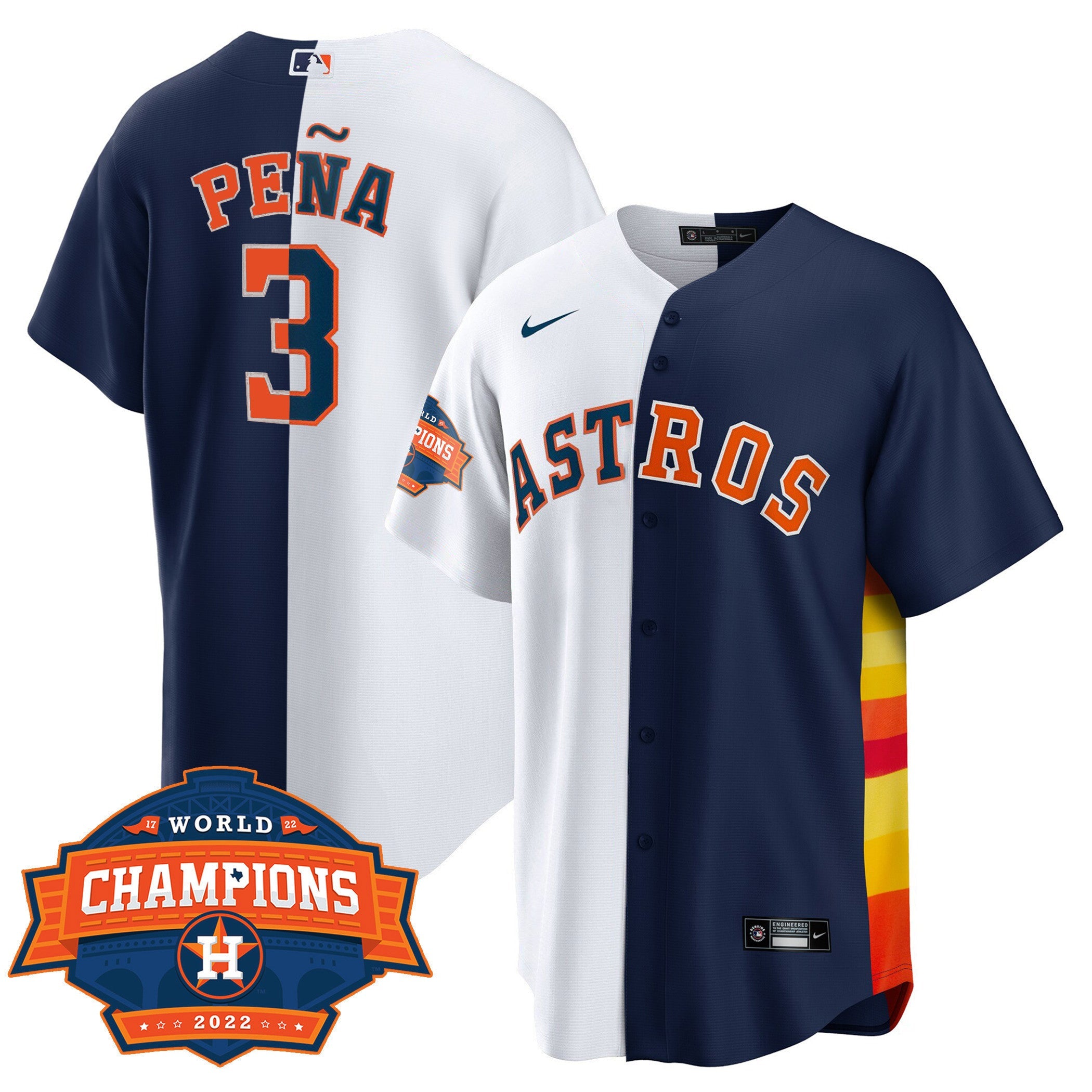 Men’s Houston Cool Base Split 2022 Champions Limited Player Jersey