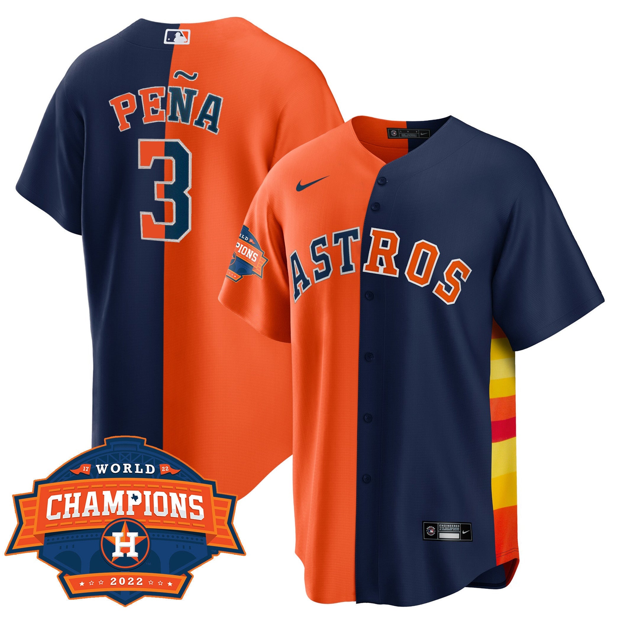 Men’s Houston Cool Base Split 2022 Champions Limited Player Jersey