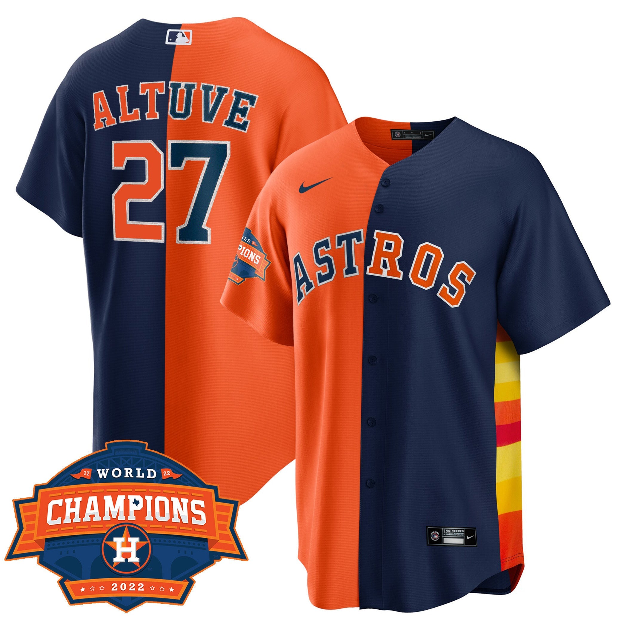 Men’s Houston Cool Base Split 2022 Champions Limited Player Jersey