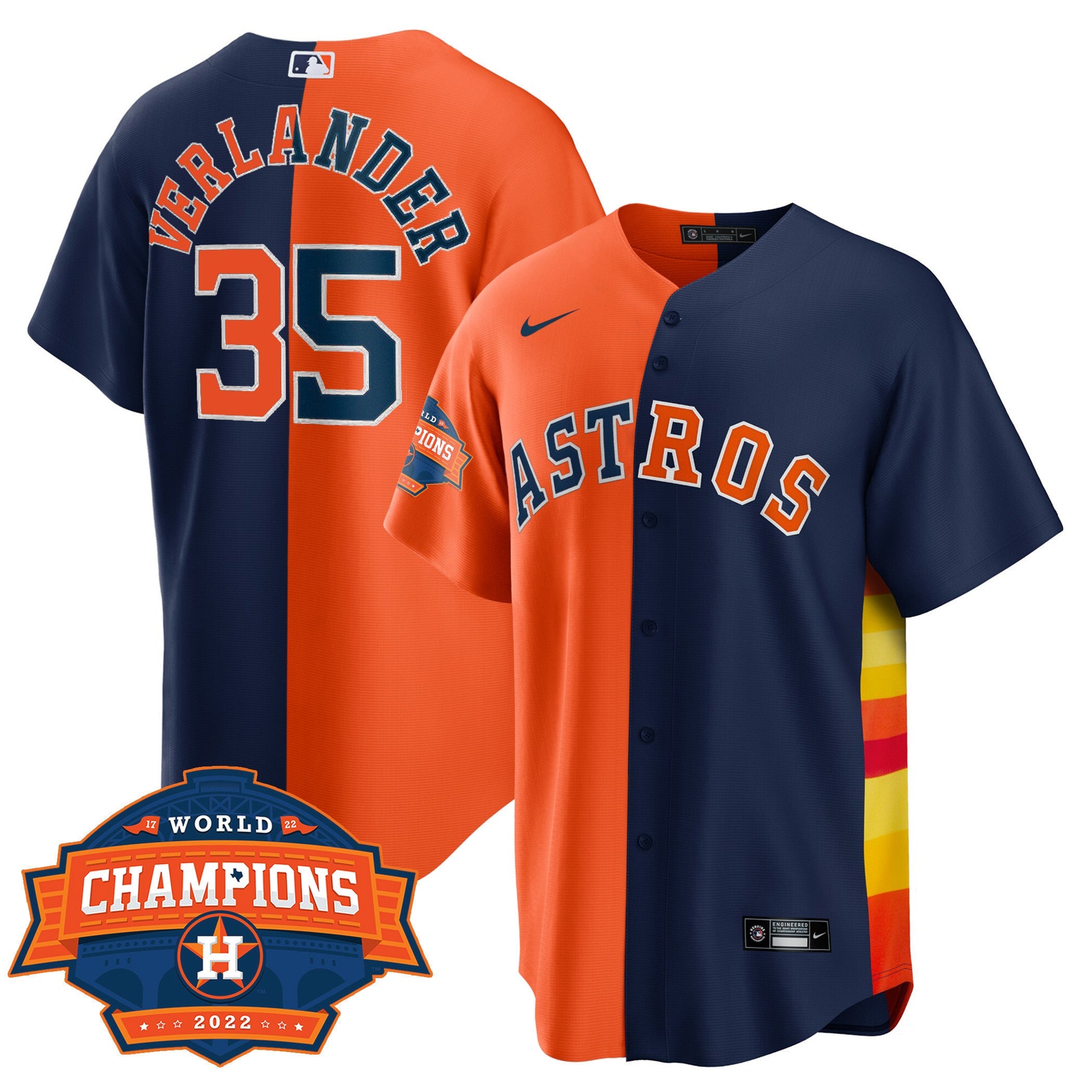 Men’s Houston Cool Base Split 2022 Champions Limited Player Jersey