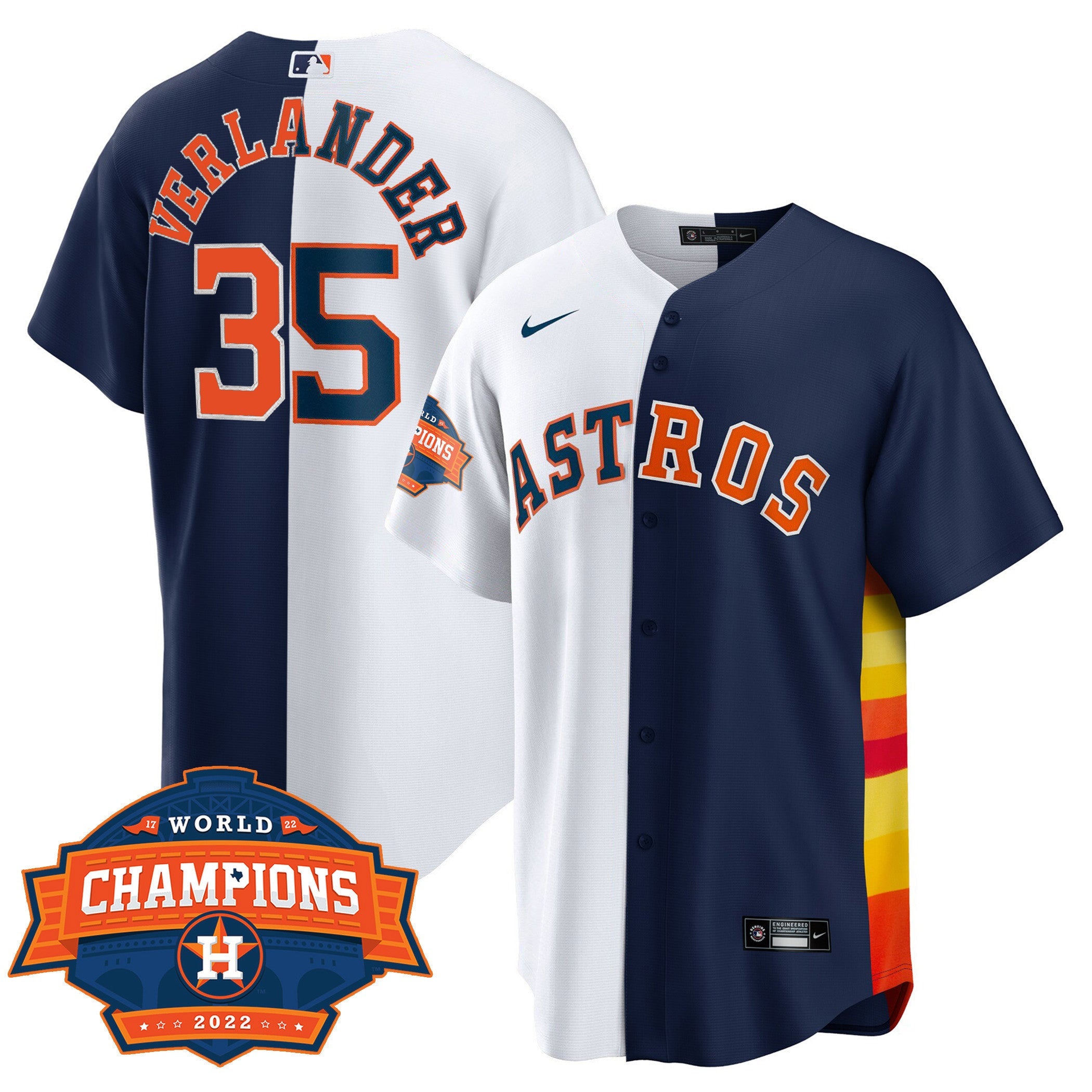 Men’s Houston Cool Base Split 2022 Champions Limited Player Jersey