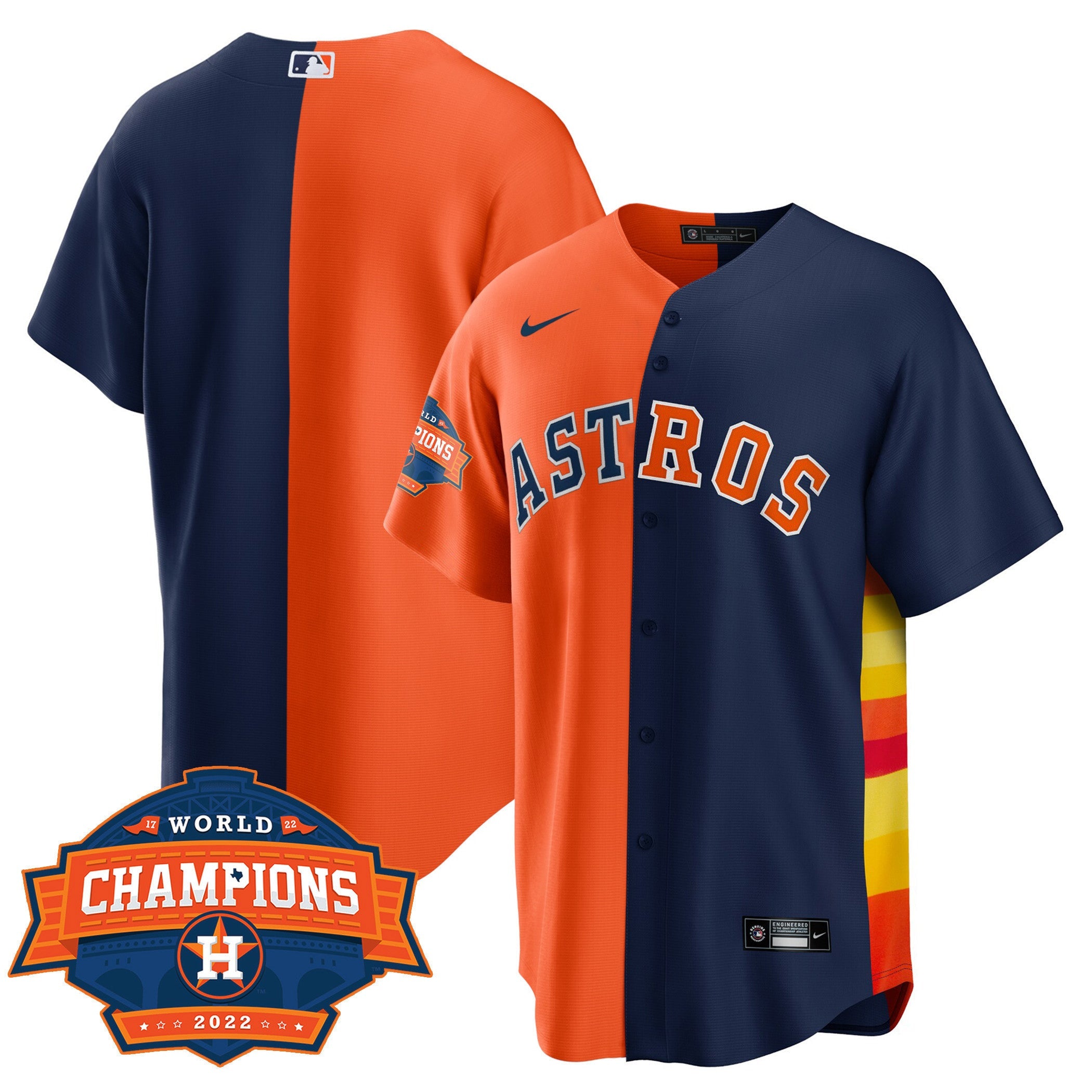 Men’s Houston Cool Base Split 2022 Champions Limited Player Jersey