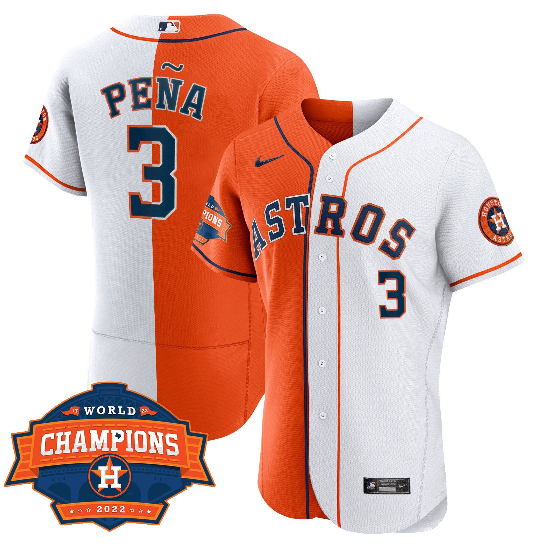 Men’s Houston Flex Base Split 2022 Champions Limited Player Jersey