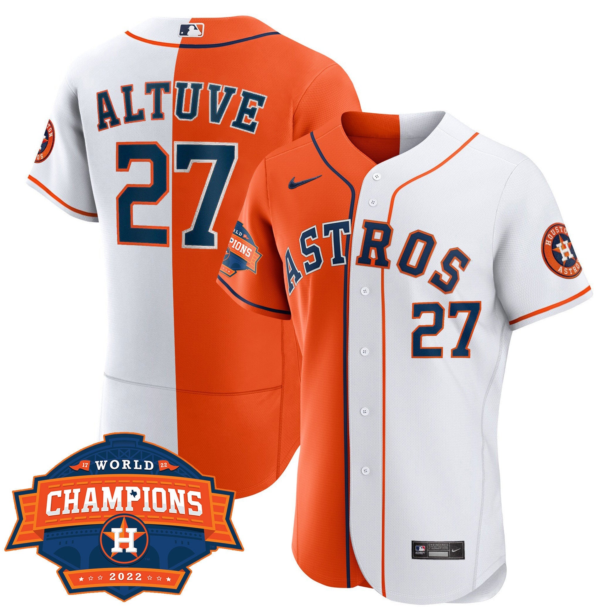 Men’s Houston Flex Base Split 2022 Champions Limited Player Jersey