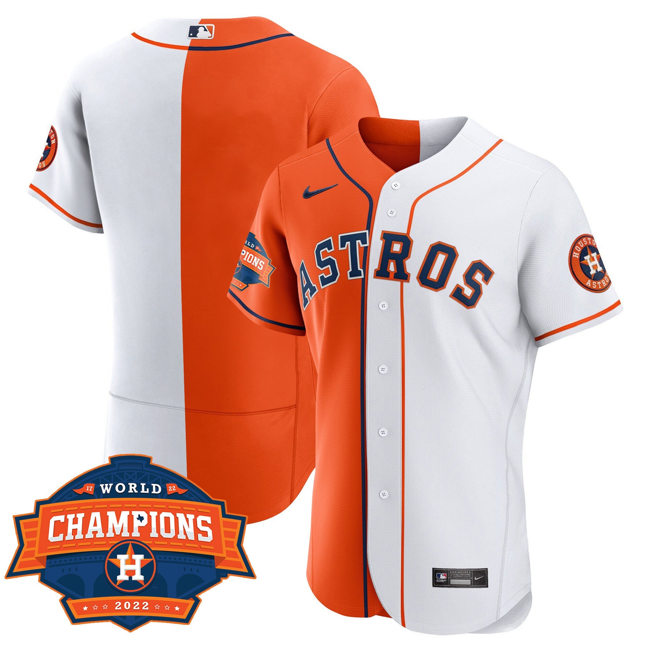 Men’s Houston Flex Base Split 2022 Champions Limited Player Jersey