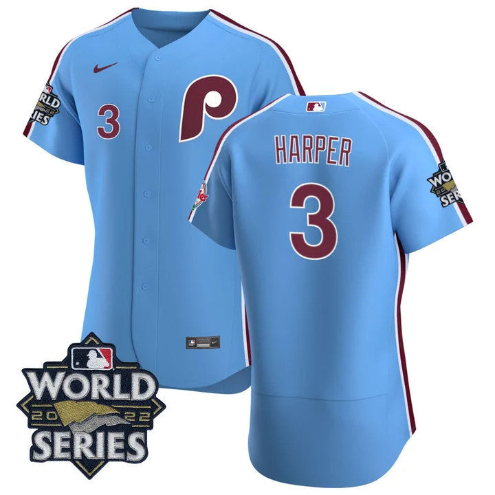 Men’s Philadelphia Cooperstown 2022 World Series Patch Jersey