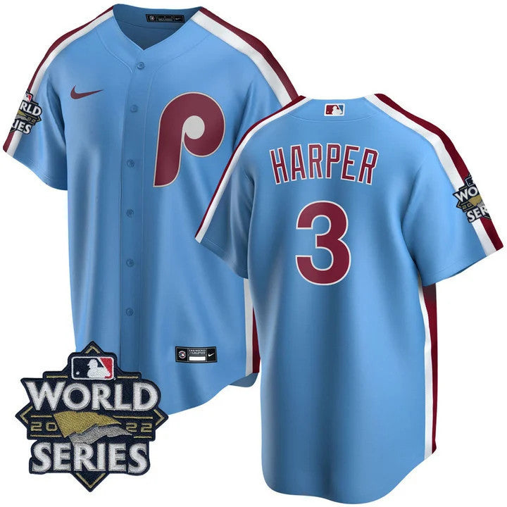 Men’s Philadelphia Cooperstown 2022 World Series Patch Jersey