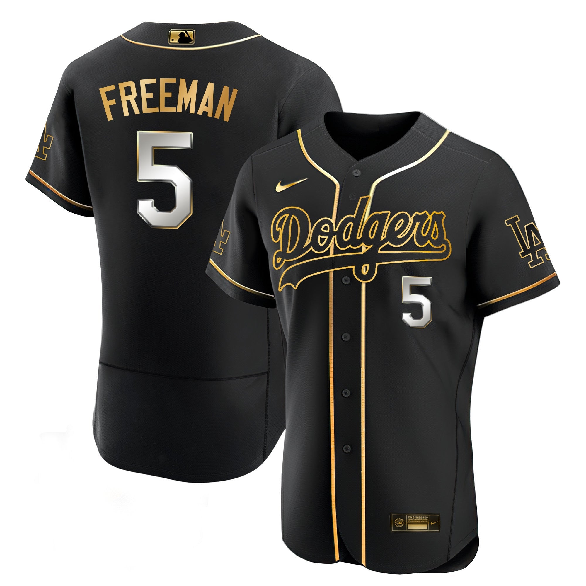 Men’s Los Angeles Black Limited & Gold Jersey