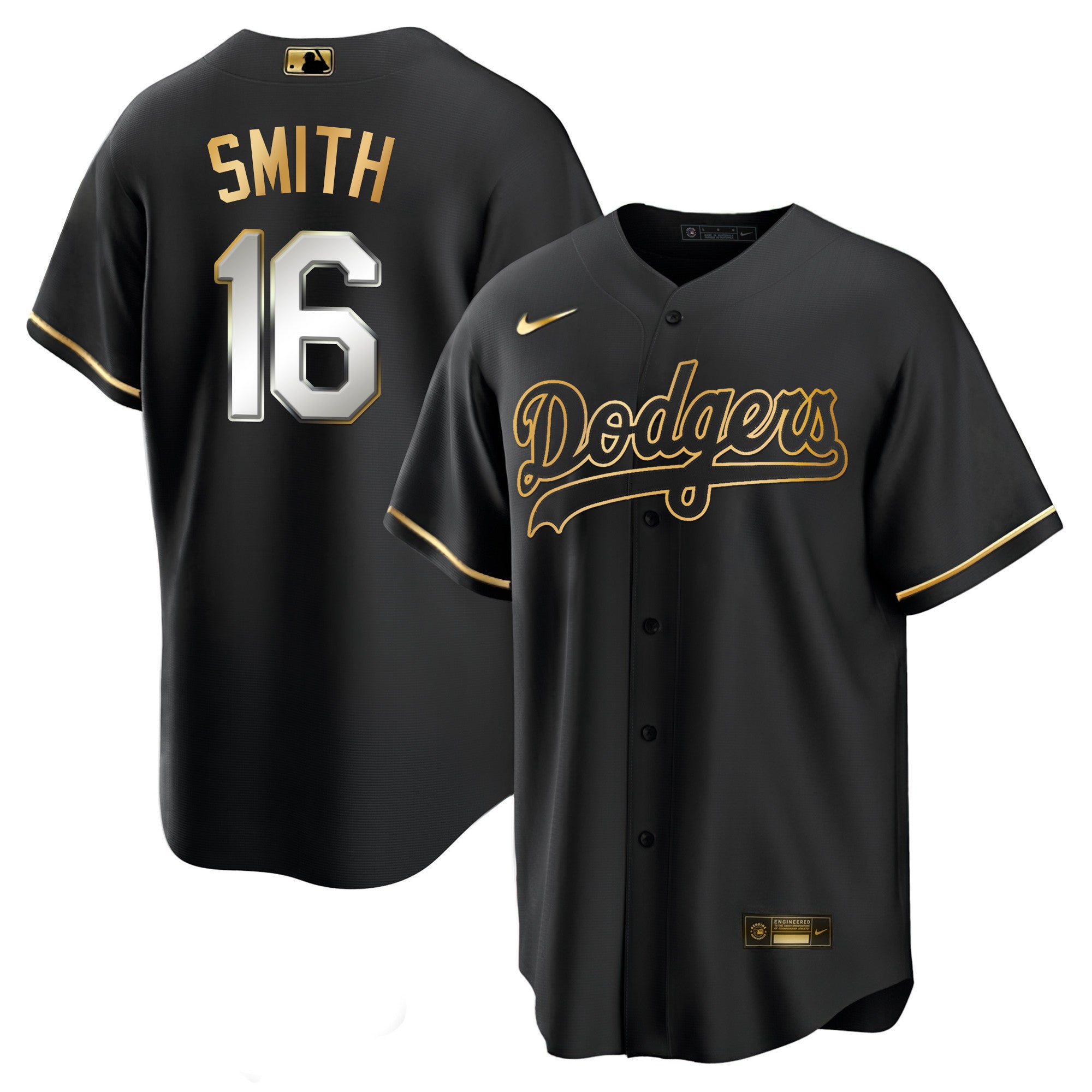 Men’s Los Angeles Black Limited & Gold Jersey