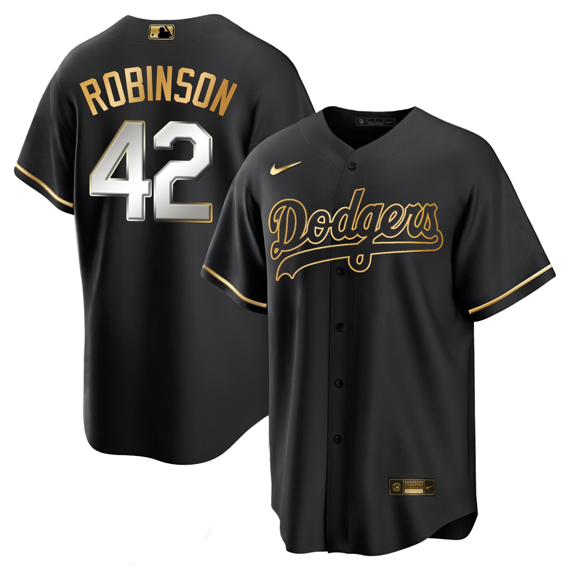 Men’s Los Angeles Black Limited & Gold Jersey