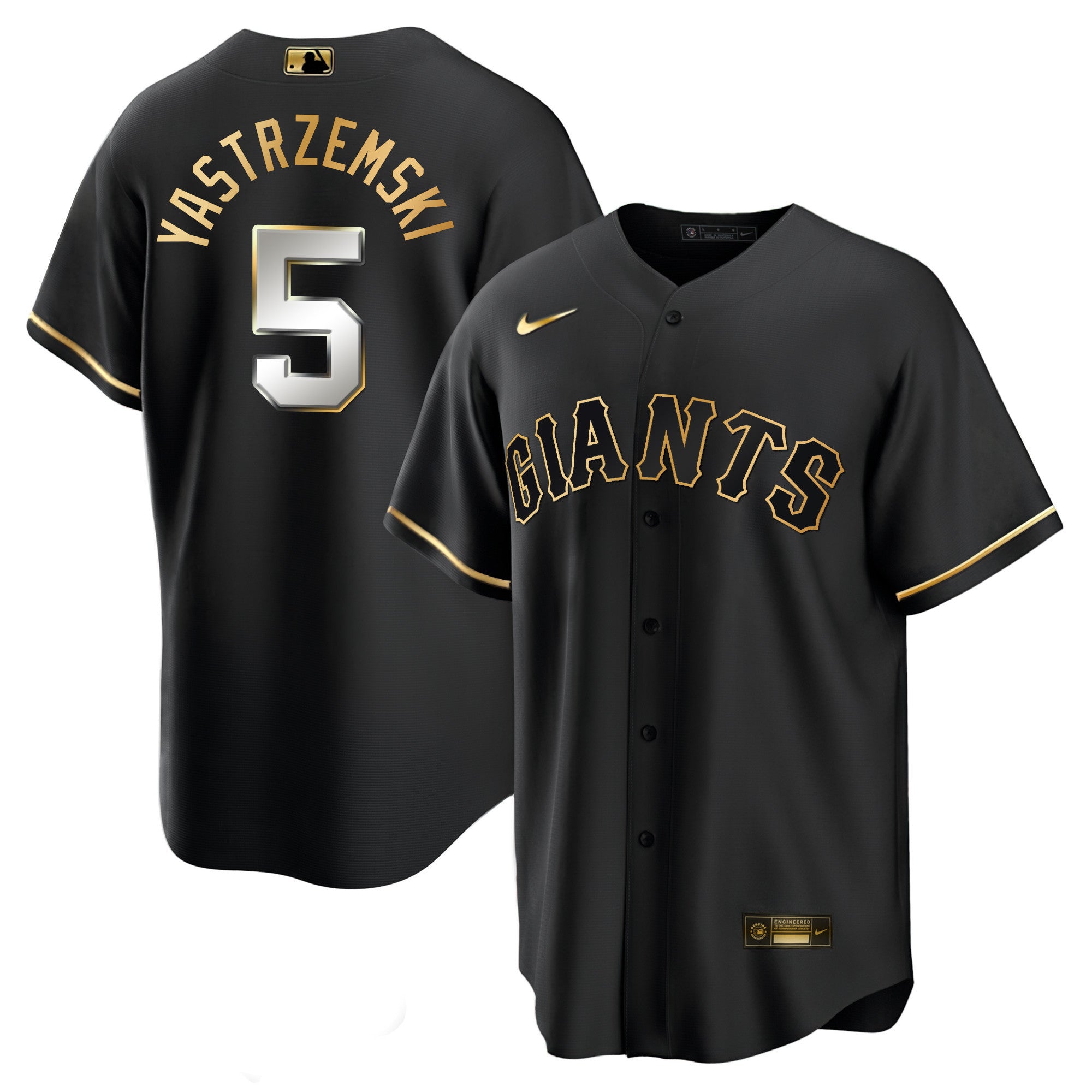 Men’s San Francisco Black Limited & Gold Jersey