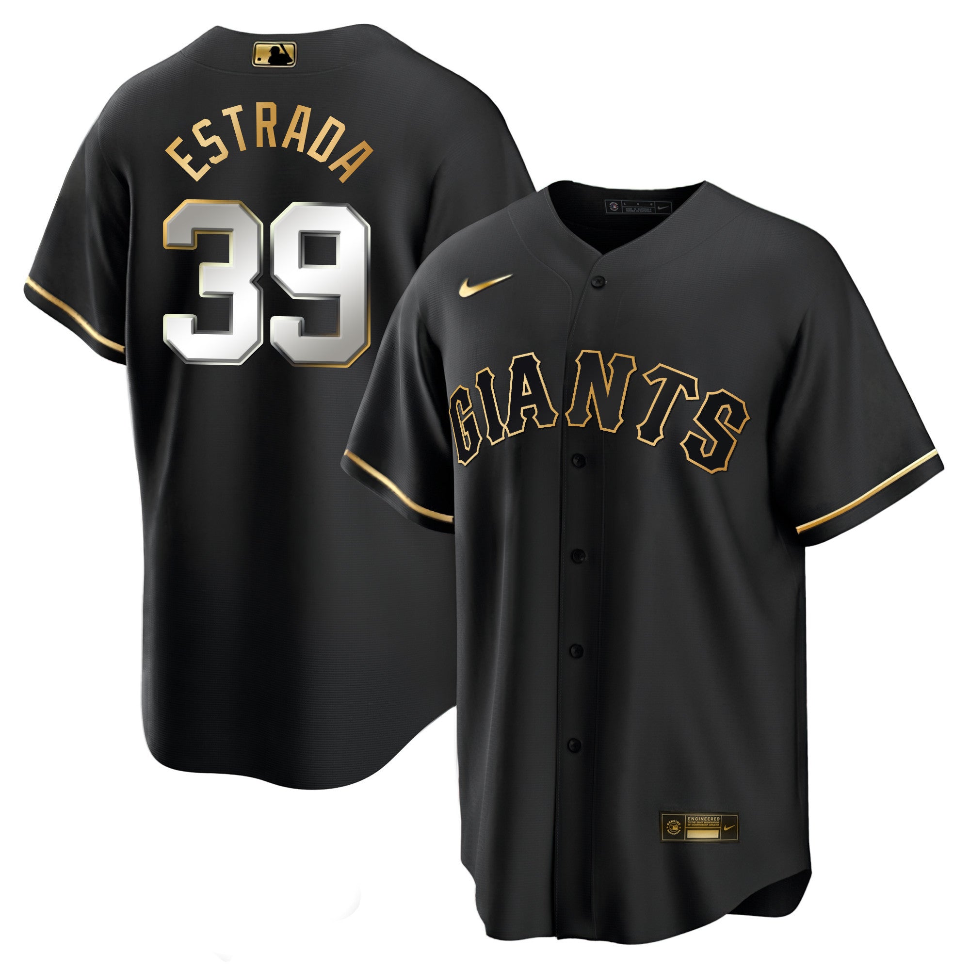 Men’s San Francisco Black Limited & Gold Jersey