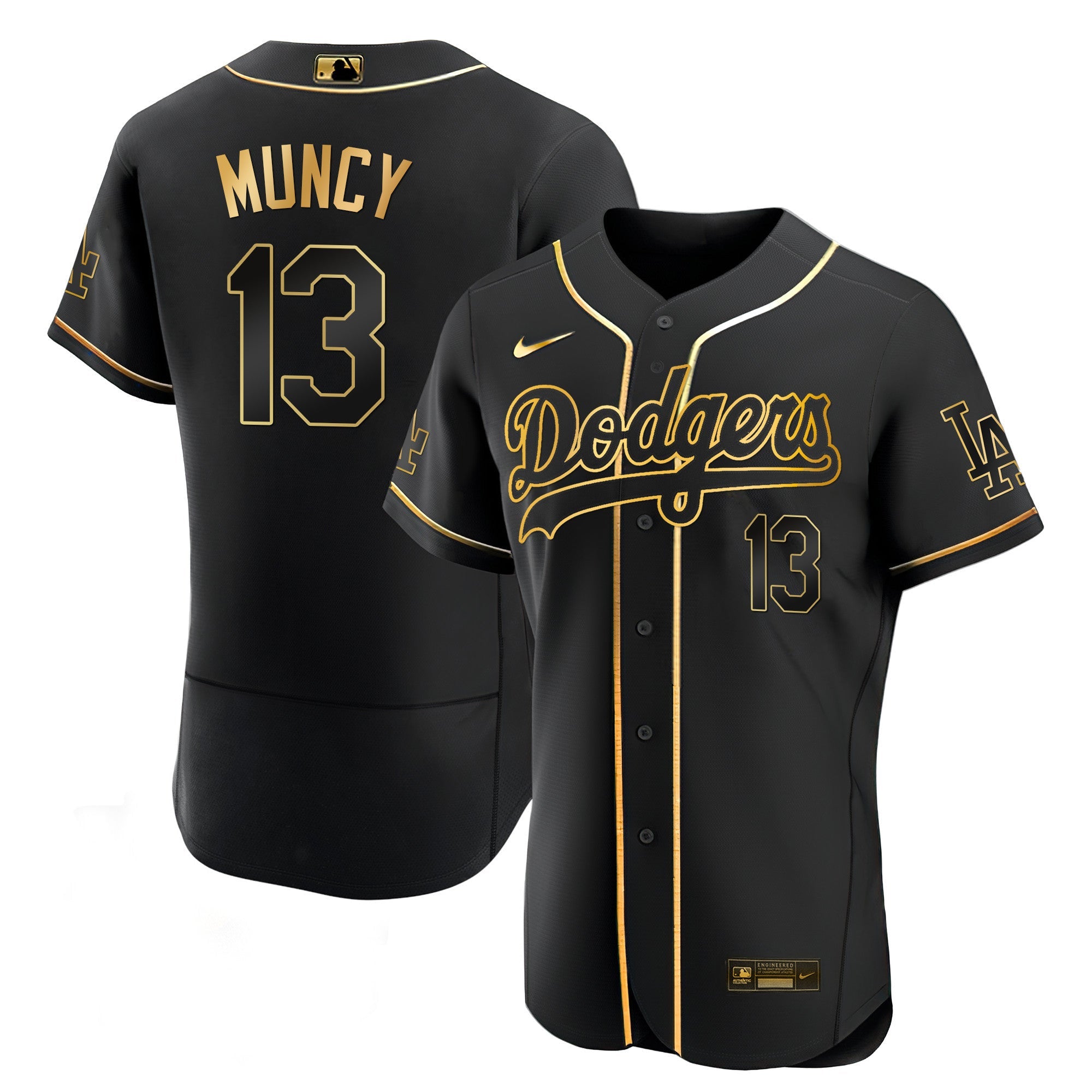 Men’s Los Angeles Black Limited & Gold Jersey