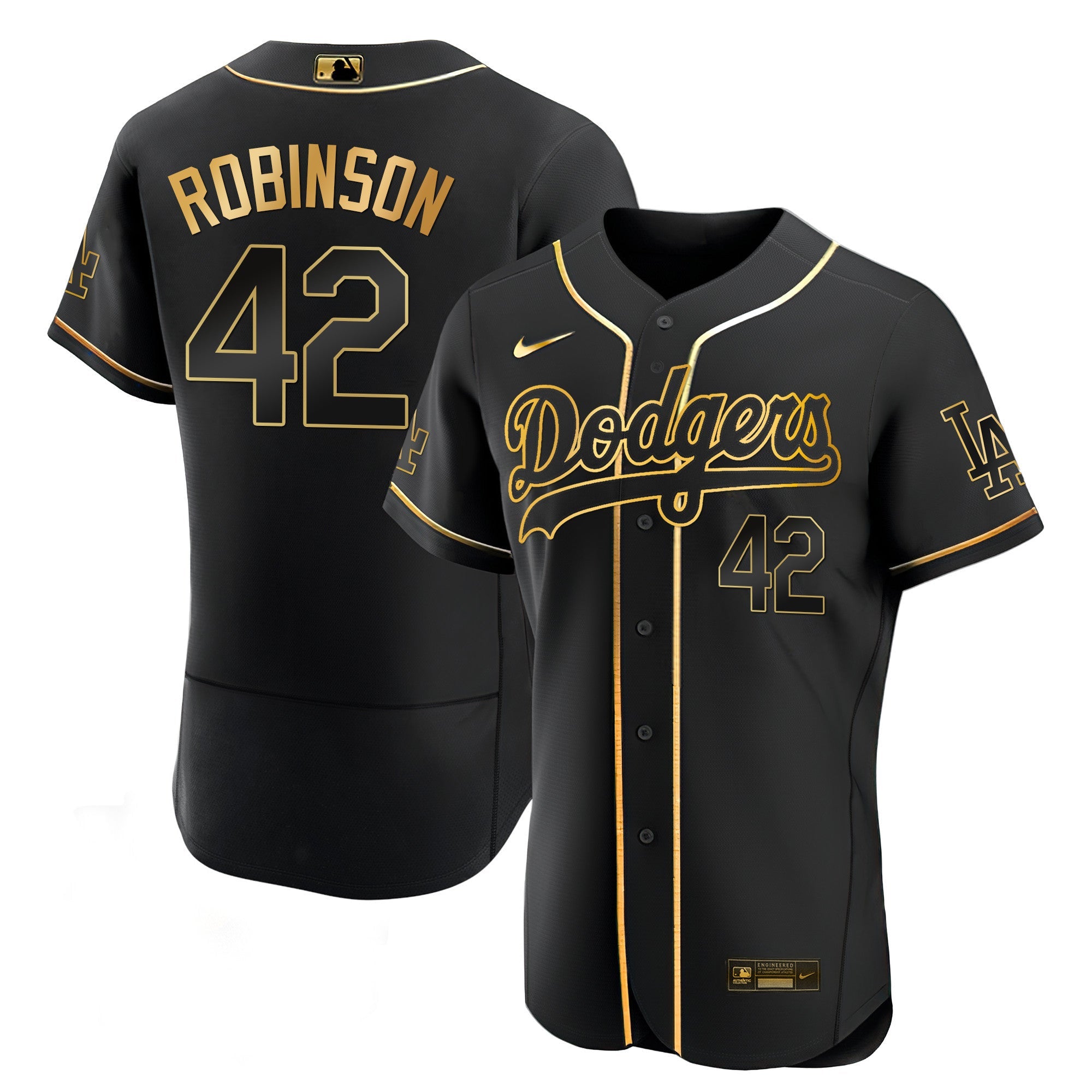 Men’s Los Angeles Black Limited & Gold Jersey