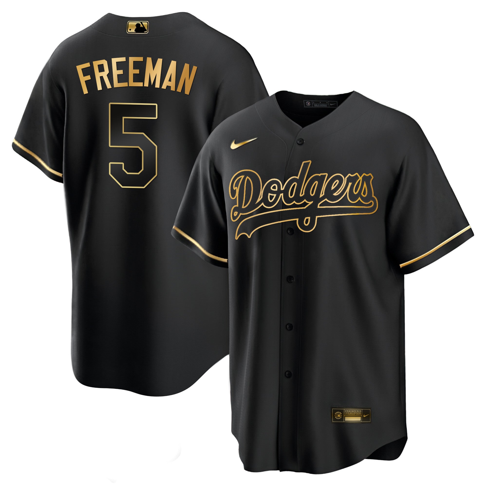 Men’s Los Angeles Black Limited & Gold Jersey