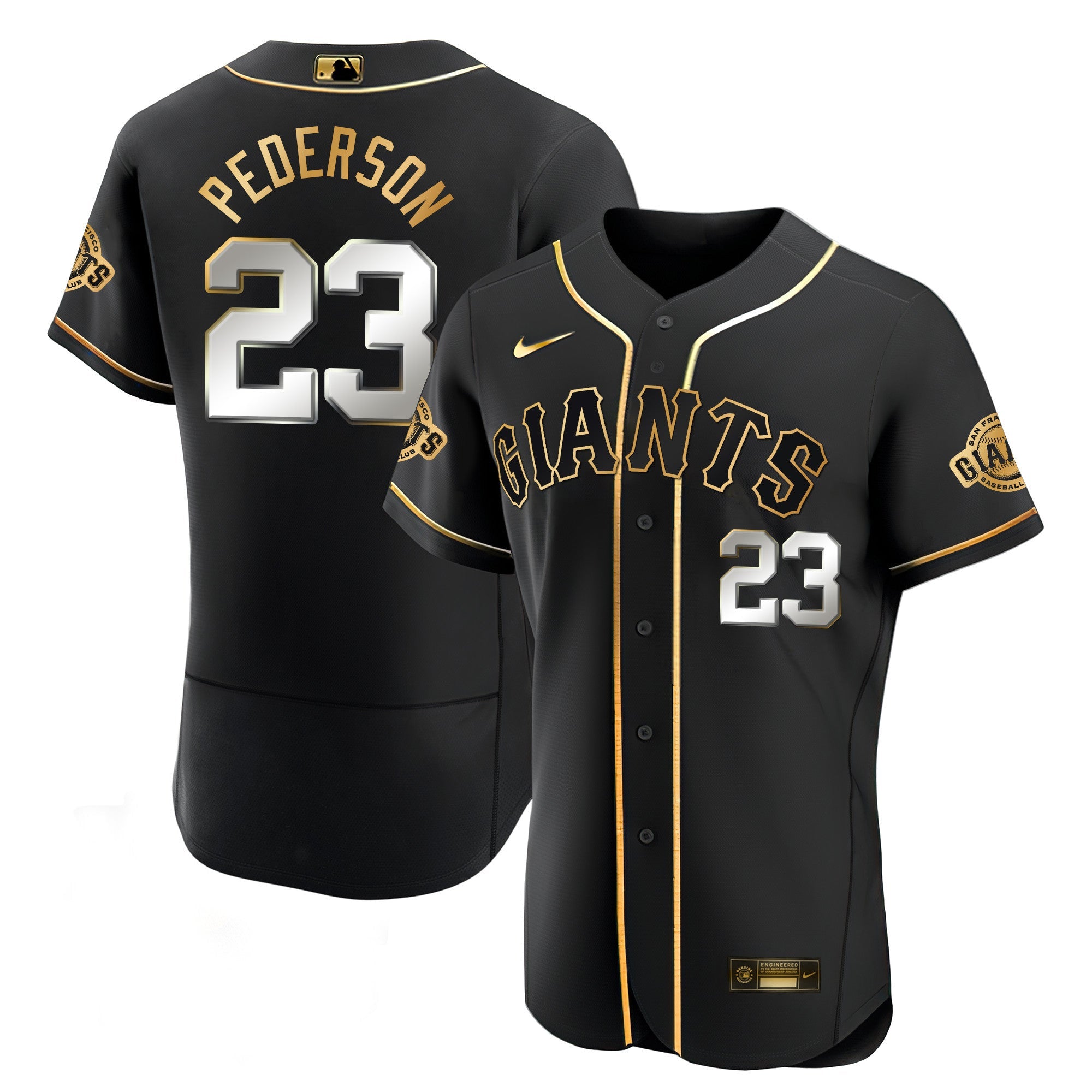 Men’s San Francisco Black Limited & Gold Jersey