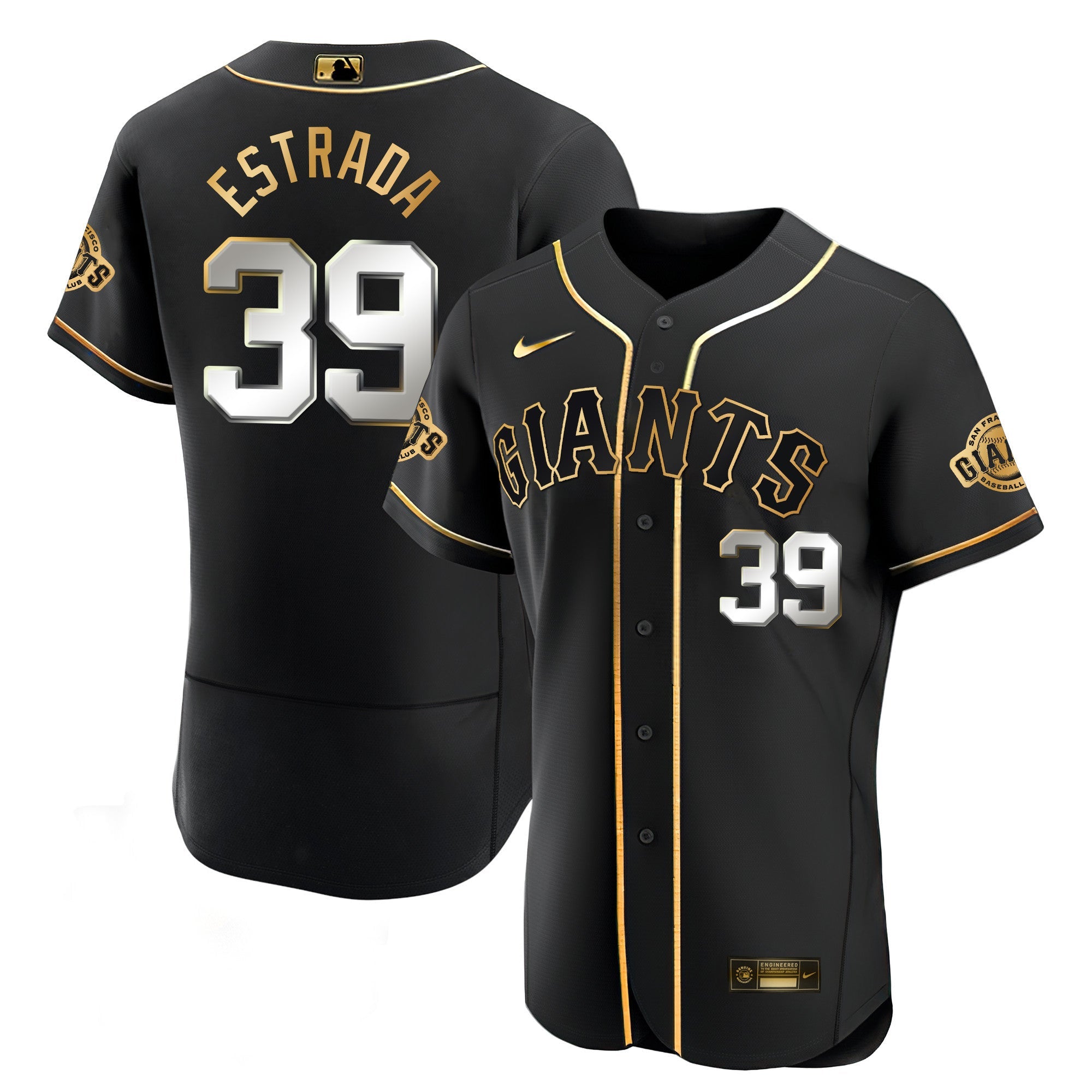 Men’s San Francisco Black Limited & Gold Jersey