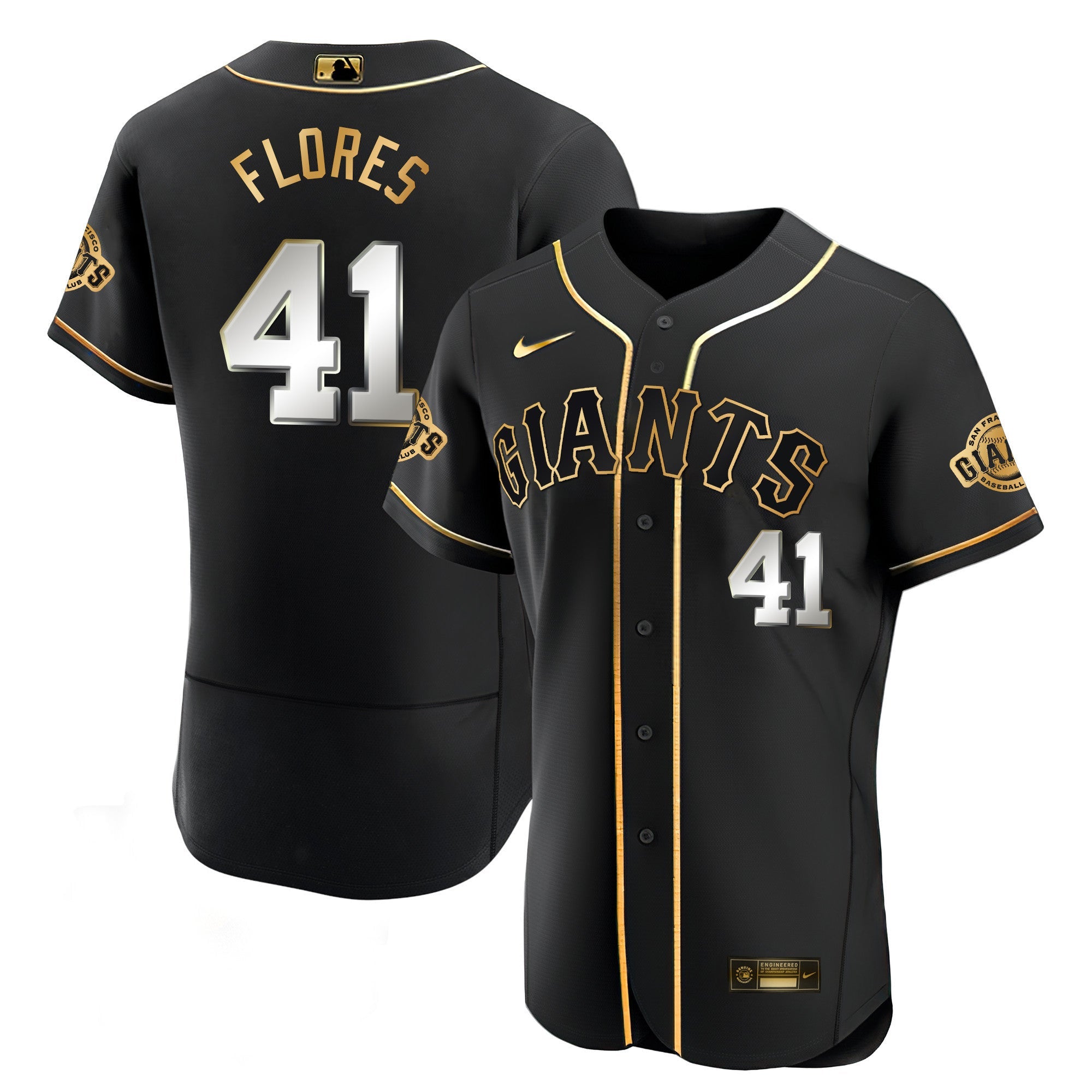 Men’s San Francisco Black Limited & Gold Jersey