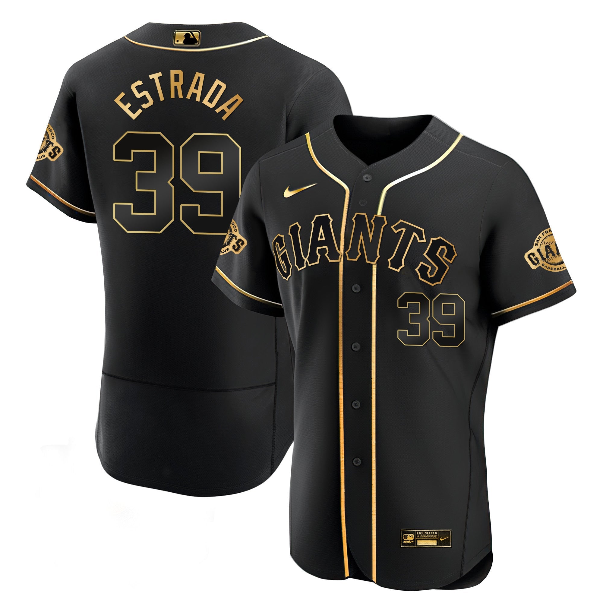 Men’s San Francisco Black Limited & Gold Jersey