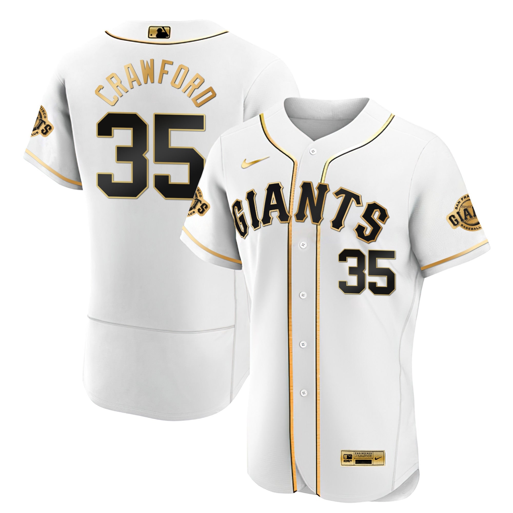 Men’s San Francisco Black Limited & Gold Jersey