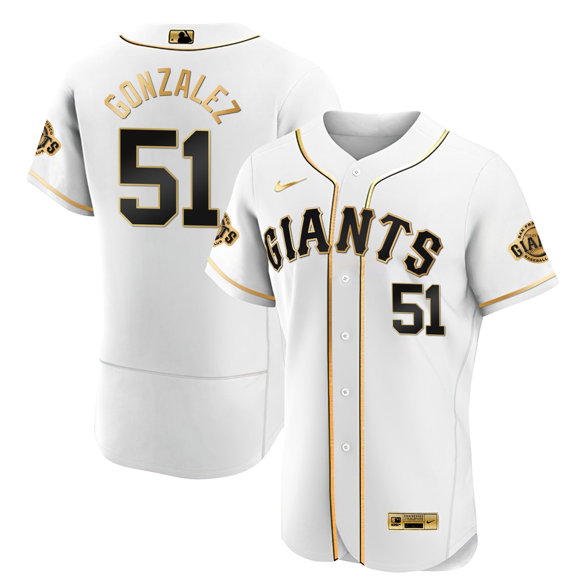 Men’s San Francisco Black Limited & Gold Jersey