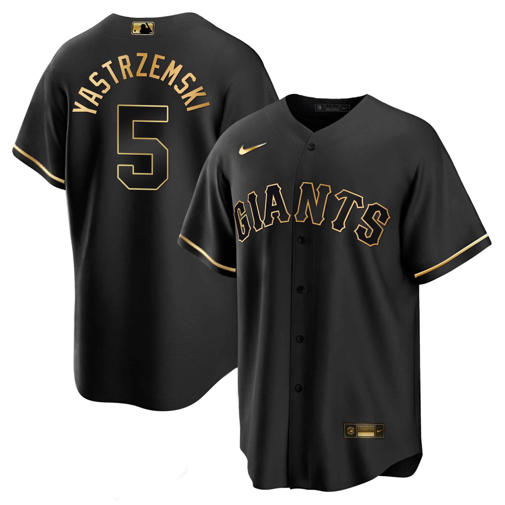 Men’s San Francisco Black Limited & Gold Jersey